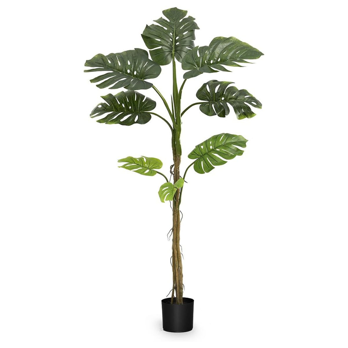 Maia Shop Artificial Monstera Plant 5 Feet Tall Tropical Palm Tree (Open Box) - VMInnovations
