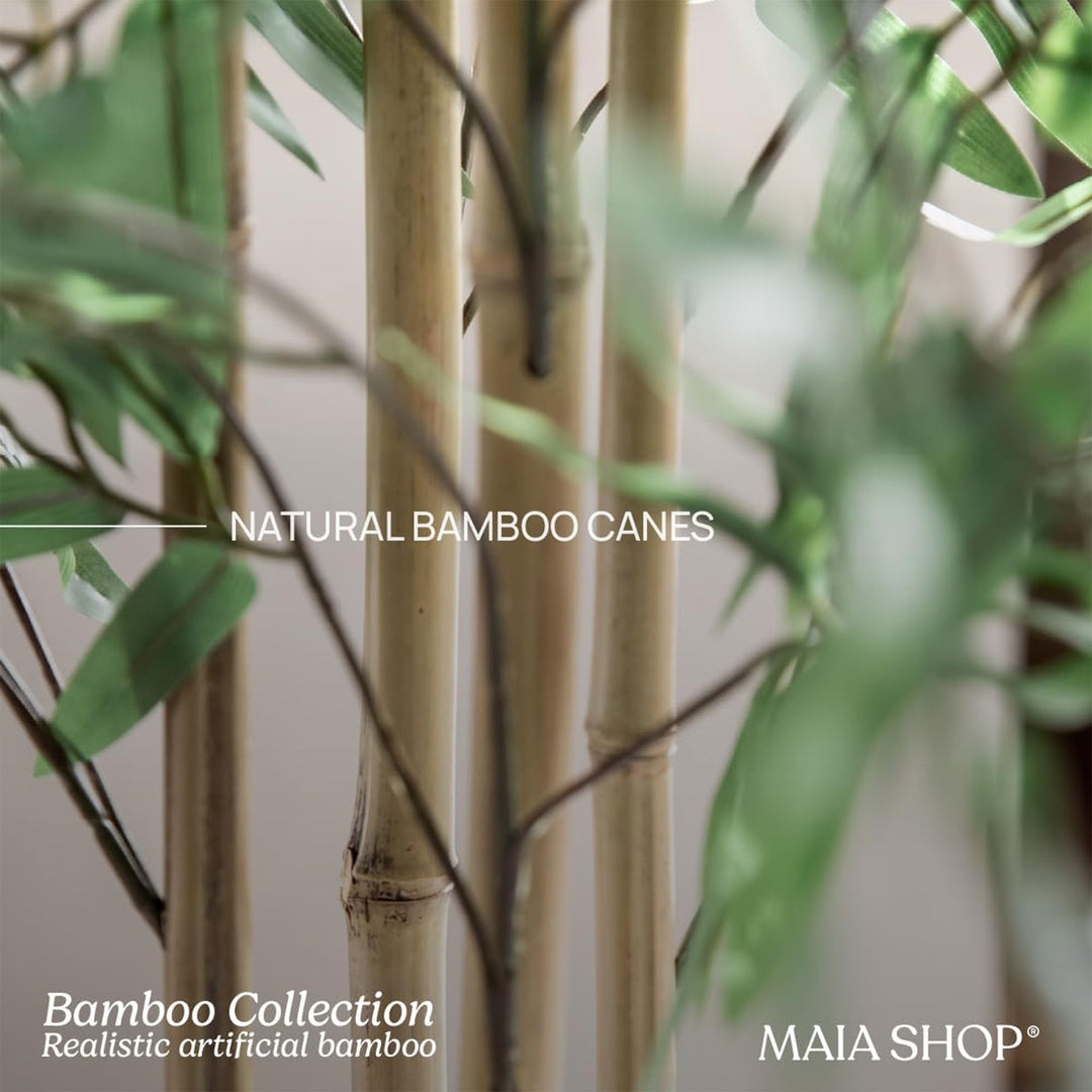 Maia Shop Artificial Bamboo Tree 6 Feet Tall Potted Home Decoration, 71 Inches - VMInnovations