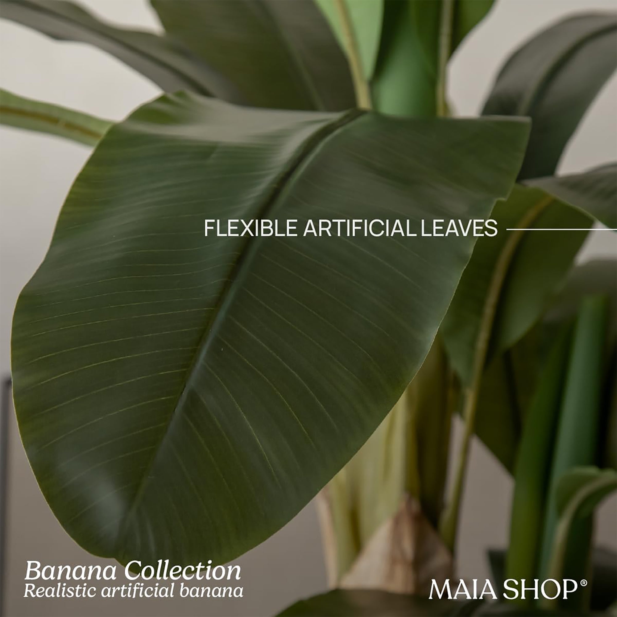 Maia Shop Artificial Banana Tree 6ft Tall Tropical Home Decoration, 71"(Used) - VMInnovations