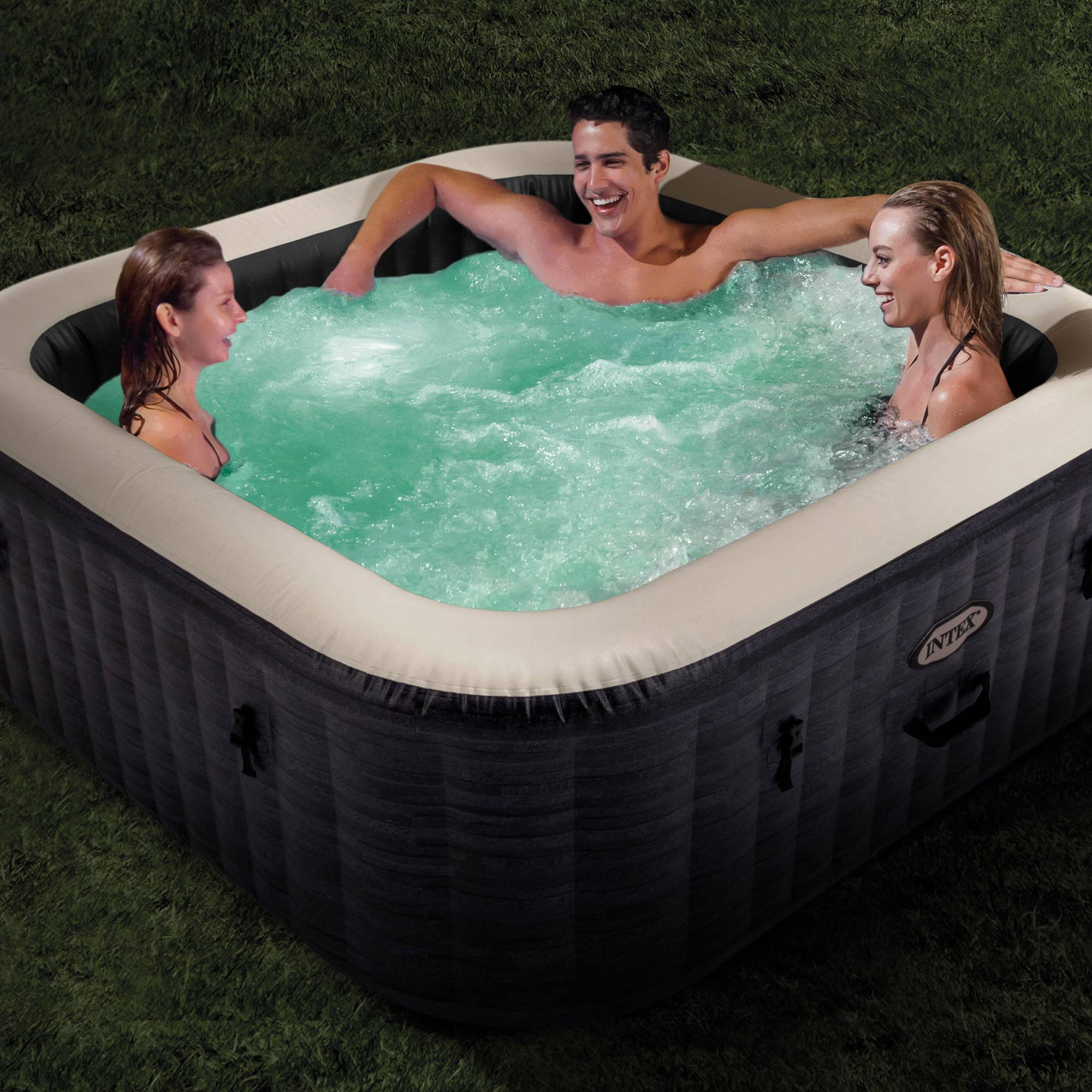 Intex Above Ground Pool Vacuum Cleaner and Inflatable Hot Tub with 170 AirJets - VMInnovations