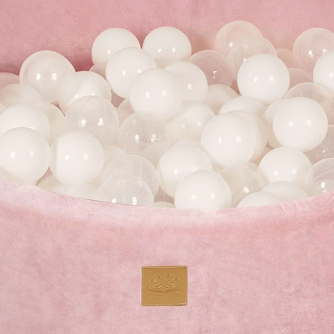 MeowBaby Soft Round 35 x 11.5 in. Baby Foam Ball Pit w/200 2.75 in. Balls, Pink - VMInnovations