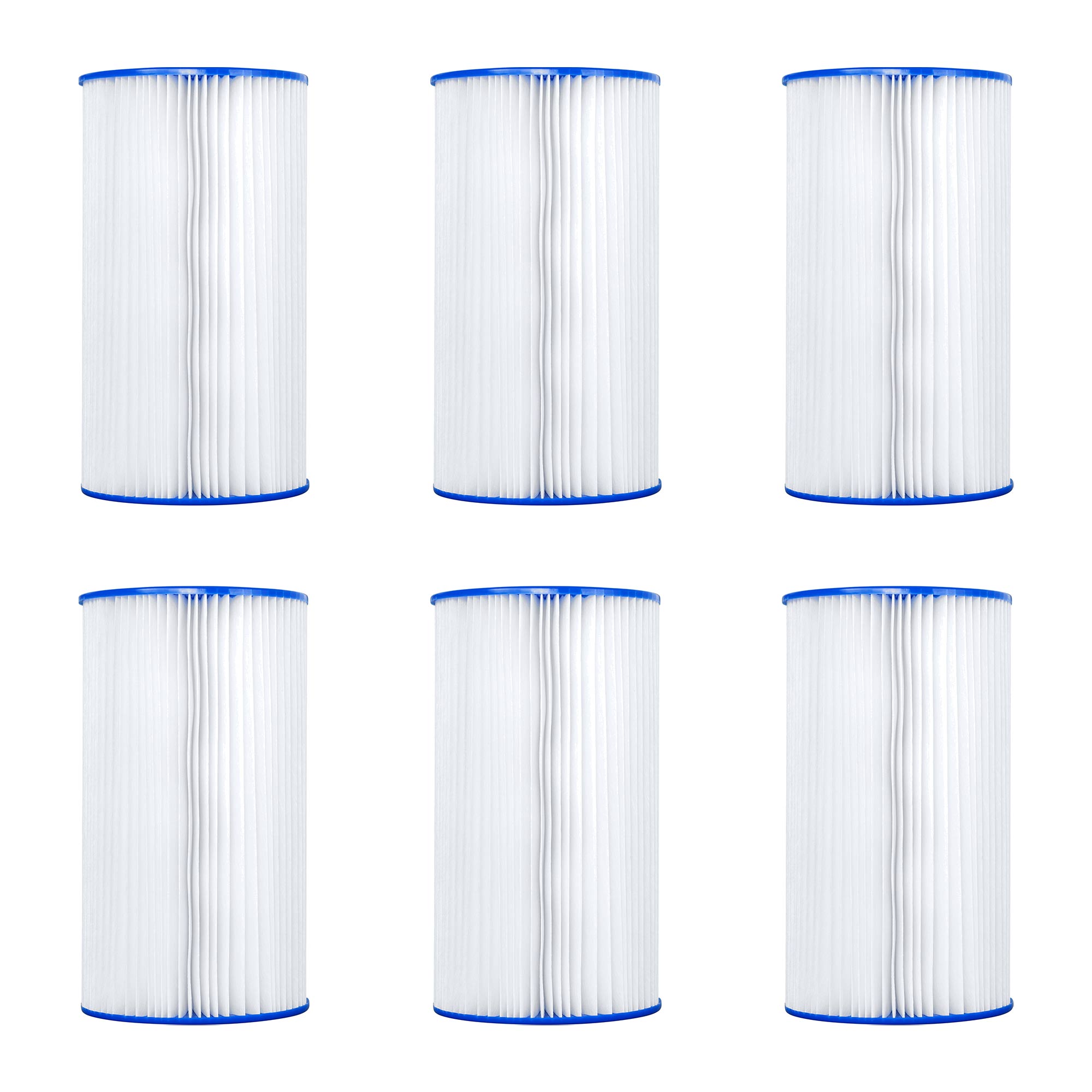Bestway Flowclear Type IV & B Pool Filter Pump Replacement Cartridge (6 Pack) - VMInnovations