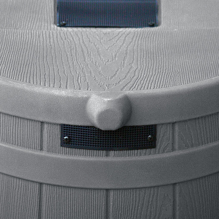 Good Ideas RW50 Rain Wizard 50 Gal Plastic Barrel Water Collector, Gray (Used) - VMInnovations