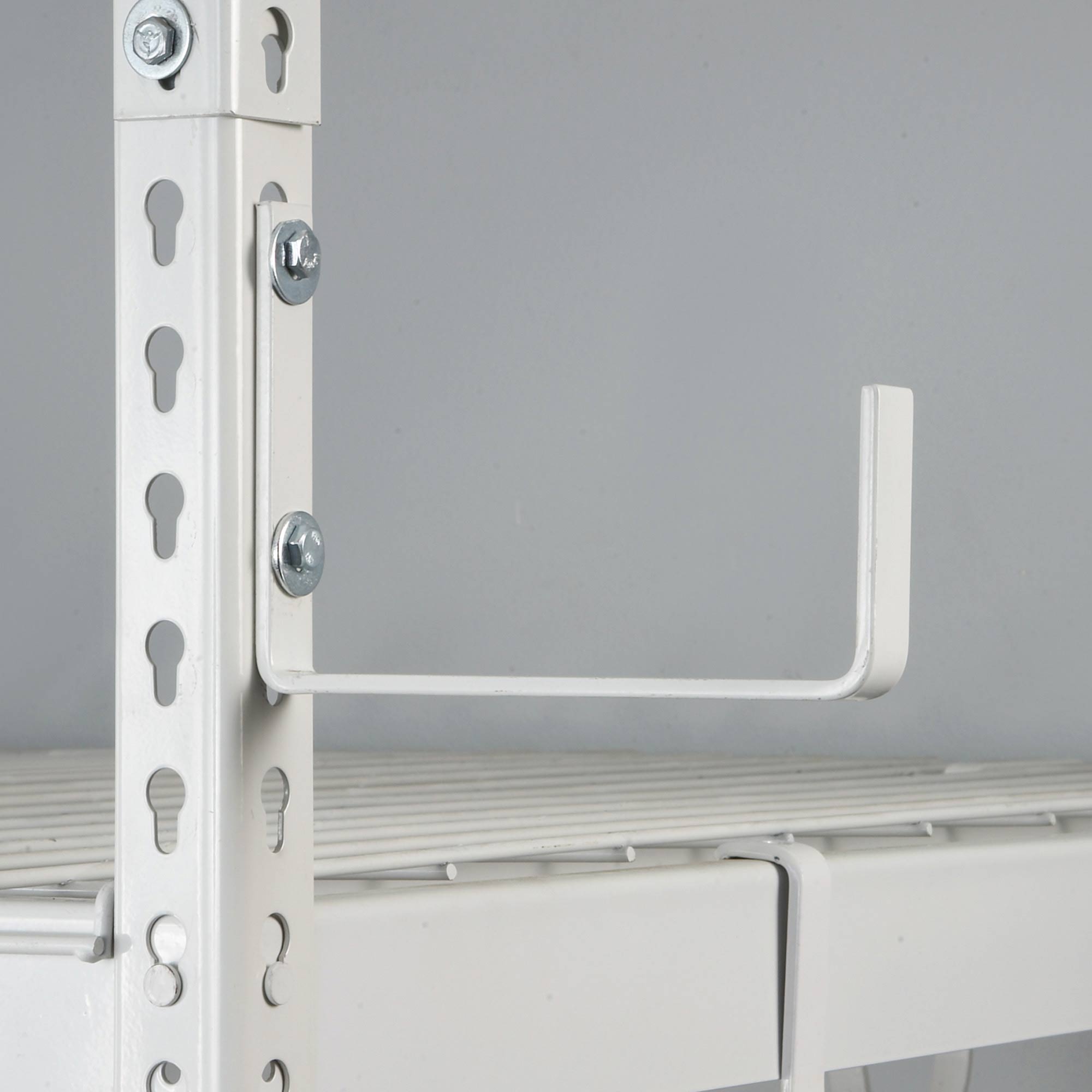 MonsterRax 2' x 8' Overhead Garage Storage Rack Holds Up to 350 lbs, White(Used) - VMInnovations