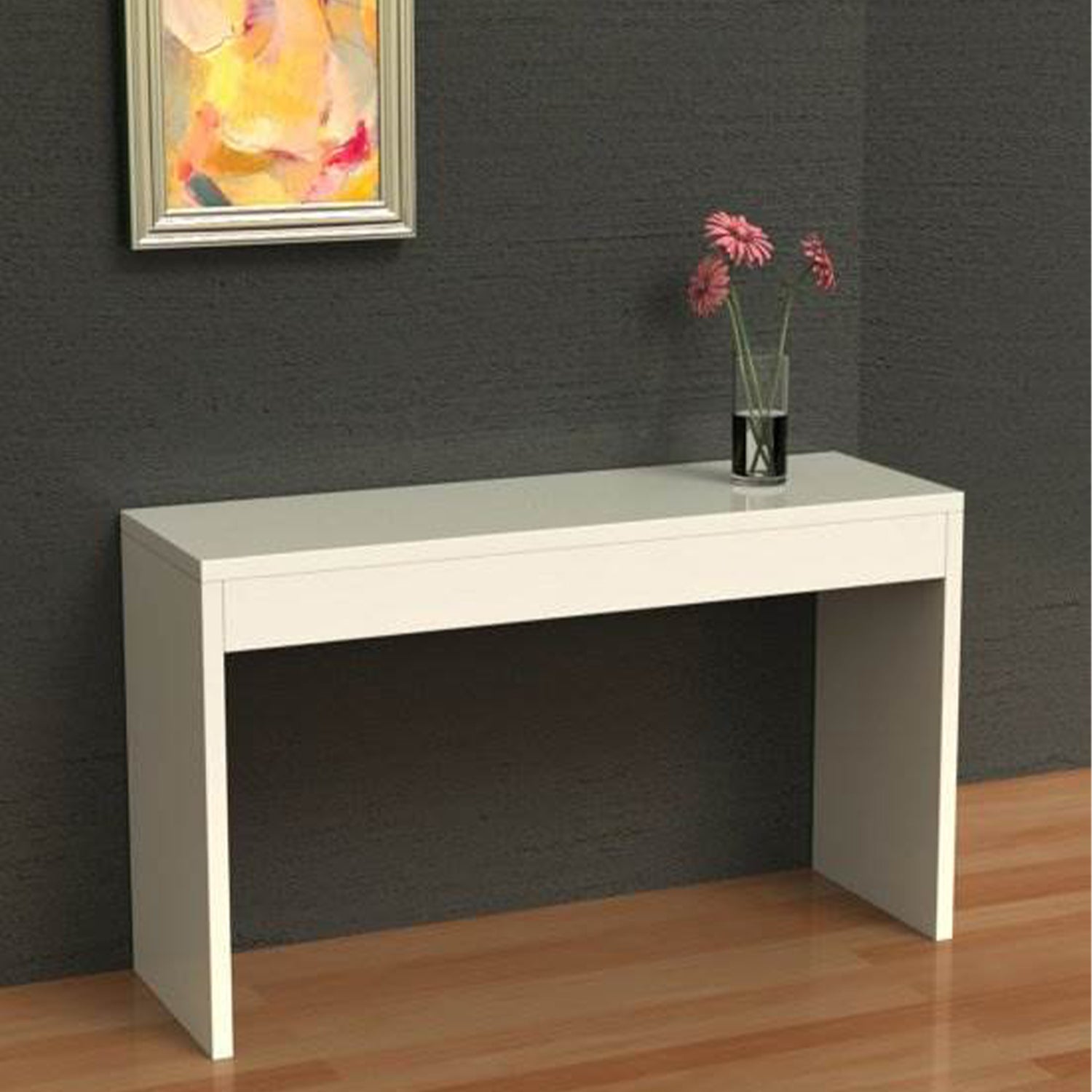 Northfield Collection Wood Console Hallway Sofa Table - White | 111091W
