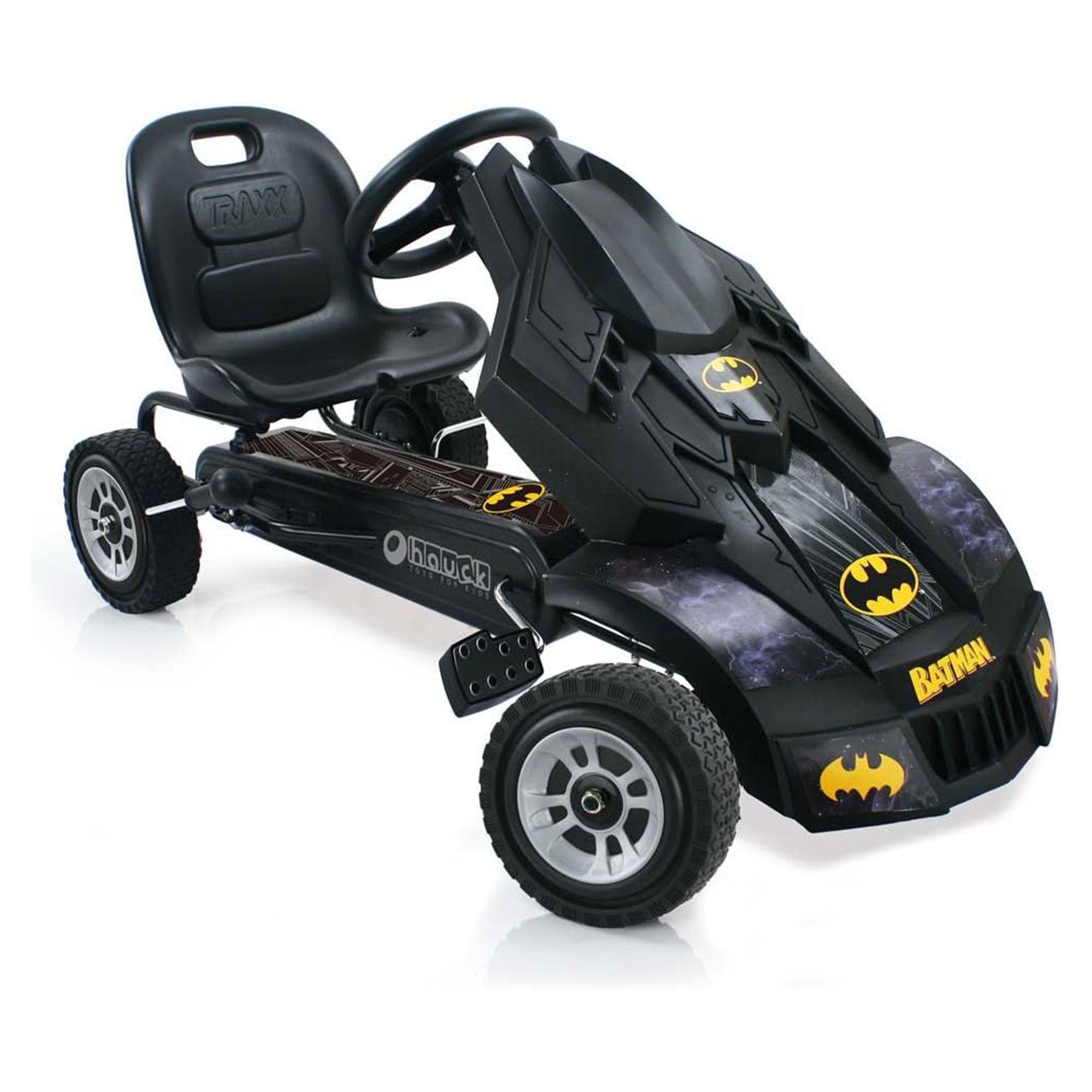 Hauck Bat Mobile Pedal Go Kart Ride On Batman Vehicle for Kids, Black(For Parts) - VMInnovations