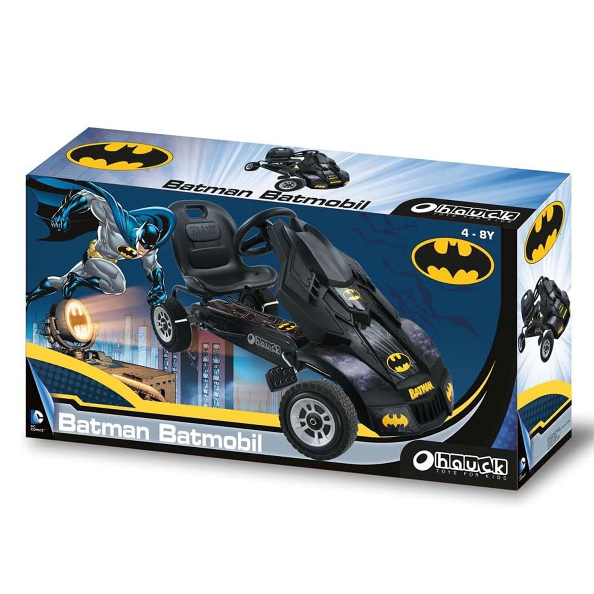 Hauck Bat Mobile Pedal Go Kart Ride On Batman Vehicle for Kids, Black(For Parts) - VMInnovations