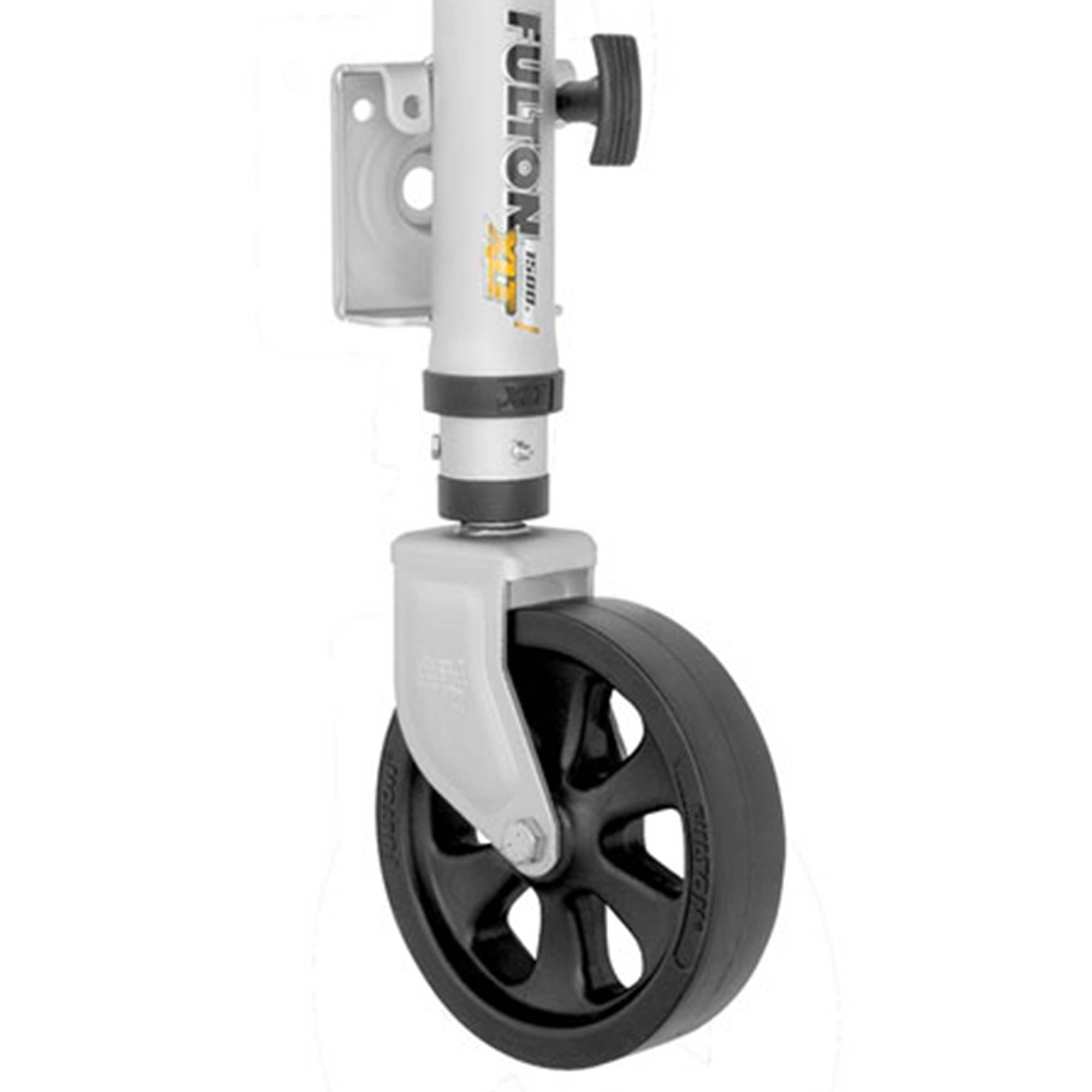 Fulton 12 Inch Travel Weld On Swing Away XLT Trailer Jack with Sharkskin Finish - VMInnovations