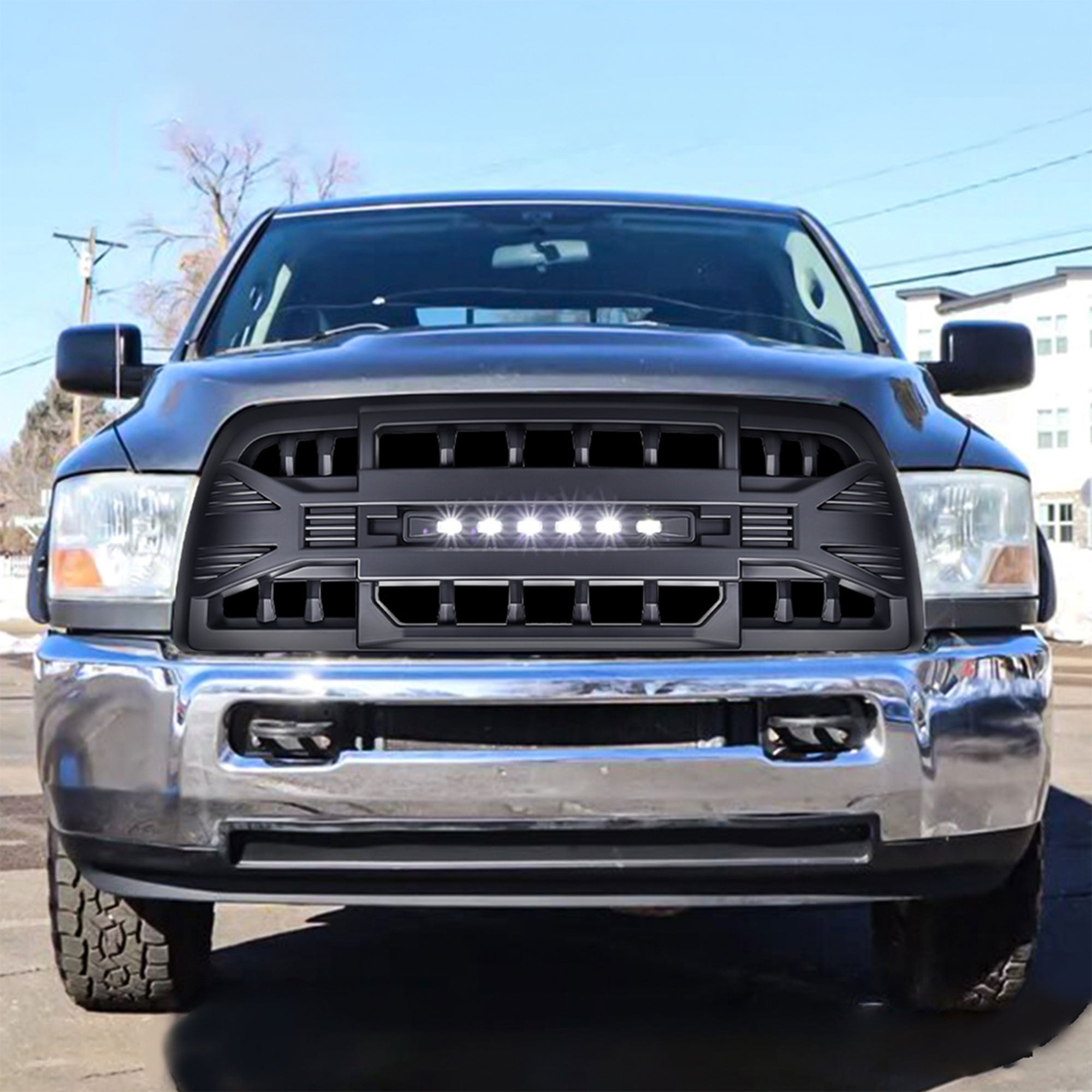 AMERICAN MODIFIED Armor Grille for '13-'18 Dodge Ram 2500/3500, Black (Open Box) - VMInnovations
