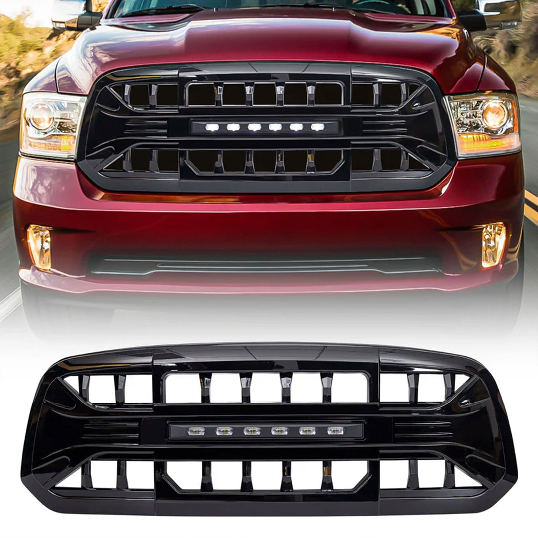 AMERICAN MODIFIED Armor Grille for 13-18 Dodge Ram 1500, 19-23 Ram 1500, Black - VMInnovations