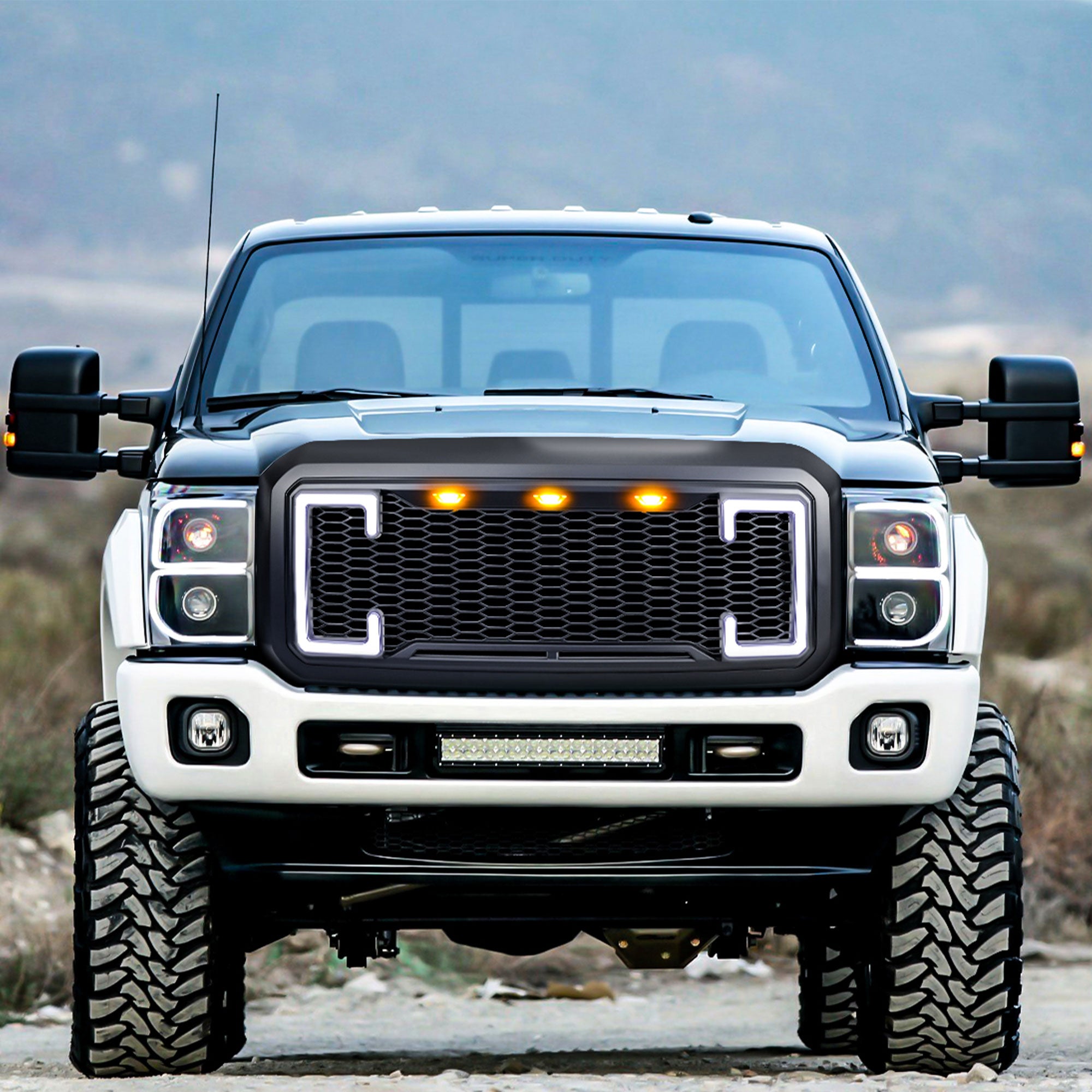 AMERICAN MODIFIED Raptor Style Grille for 11-16 Ford F250/350/450/550 (Open Box) - VMInnovations