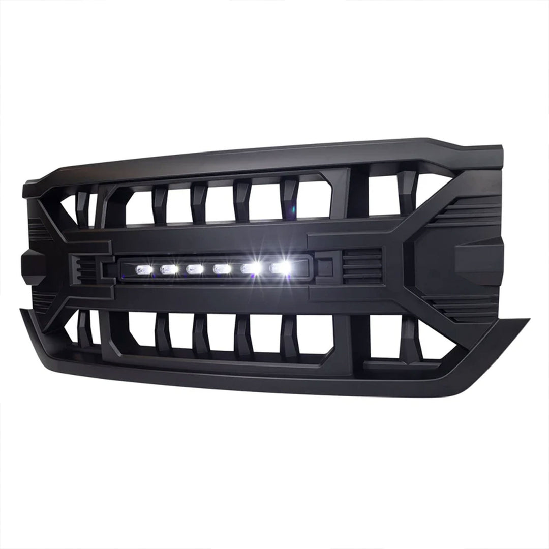 AMERICAN MODIFIED Armor Grille for 16-19 Chevrolet Silverado 1500, Matte Black - VMInnovations