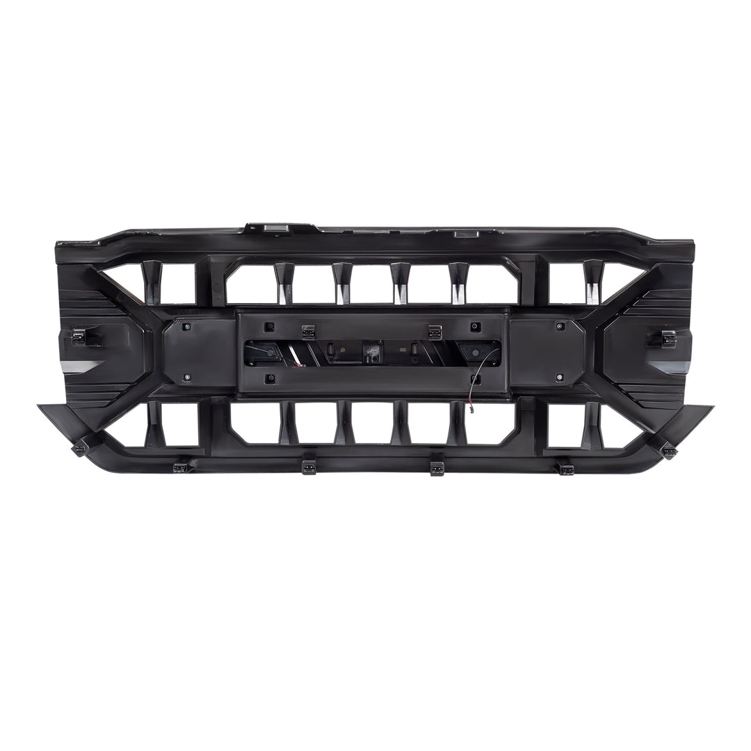 AMERICAN MODIFIED Armor Grille for 2016-2019 Chevy Silverado 1500, Matte Black - VMInnovations