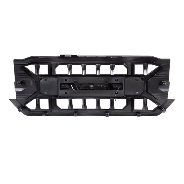 AMERICAN MODIFIED Armor Grille for 2016-2019 Chevy Silverado 1500, Matte Black - VMInnovations