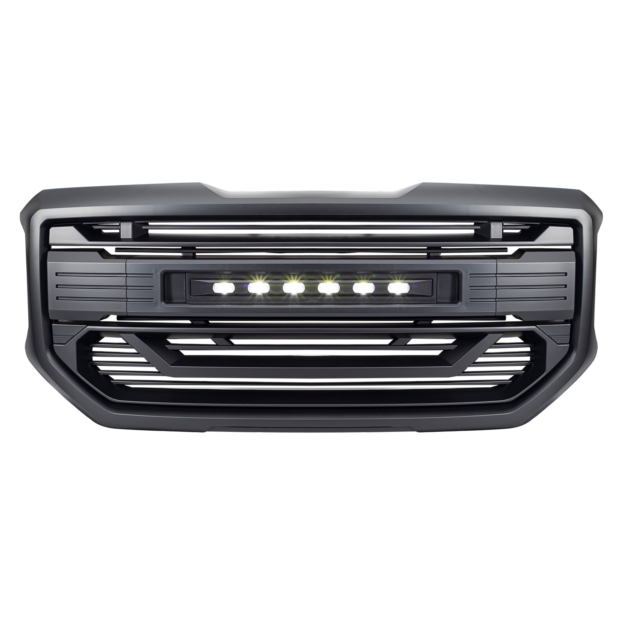 AMERICAN MODIFIED Armor Grille for 2016 to 2018 GMC Sierra 1500 Black (Open Box) - VMInnovations
