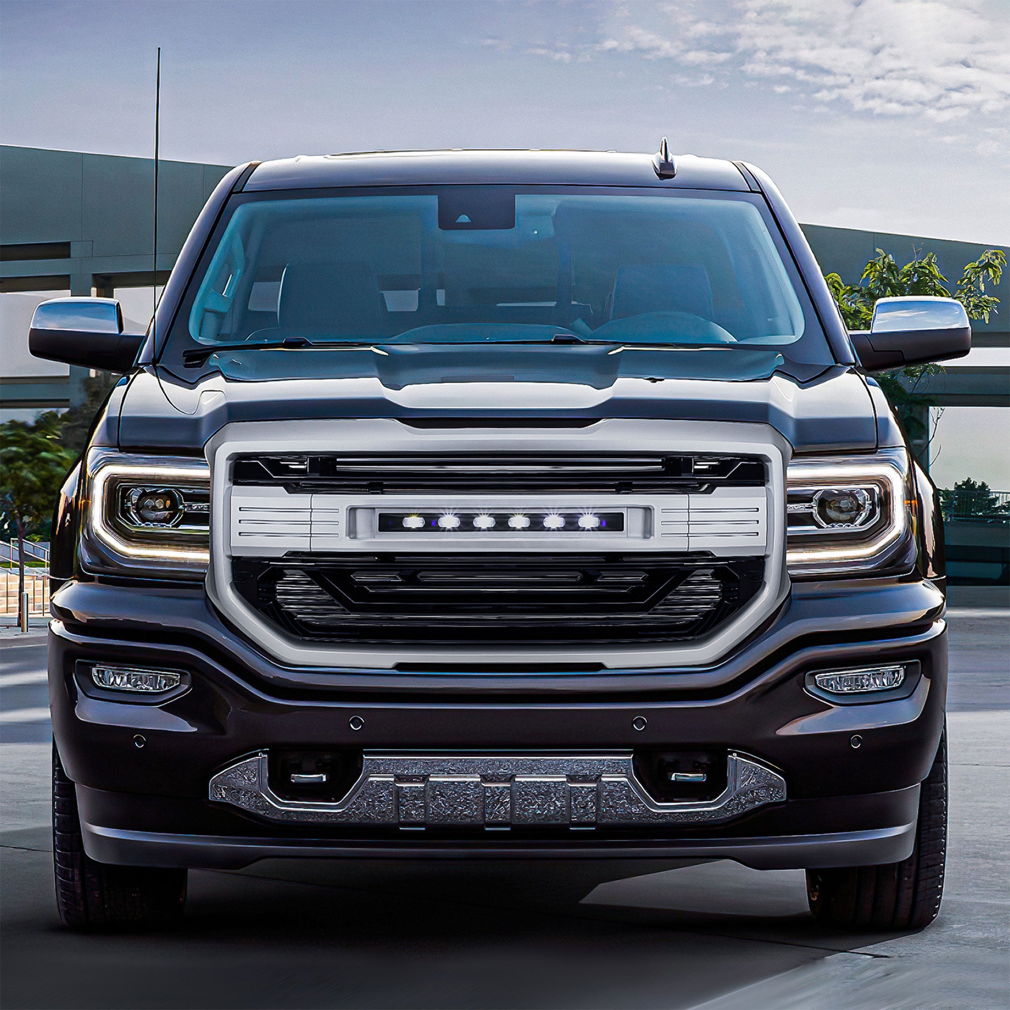 AMERICAN MODIFIED Armor Grille for 2016 to 2018 GMC Sierra 1500 (Open Box) - VMInnovations