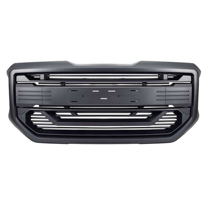 AMERICAN MODIFIED Armor Grille for 2016 to 2018 GMC Sierra 1500, Matte Black - VMInnovations