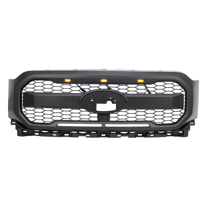 AMERICAN MODIFIED Raptor Style Mesh Grill for 2021-2023 Ford F150, Matte Black - VMInnovations