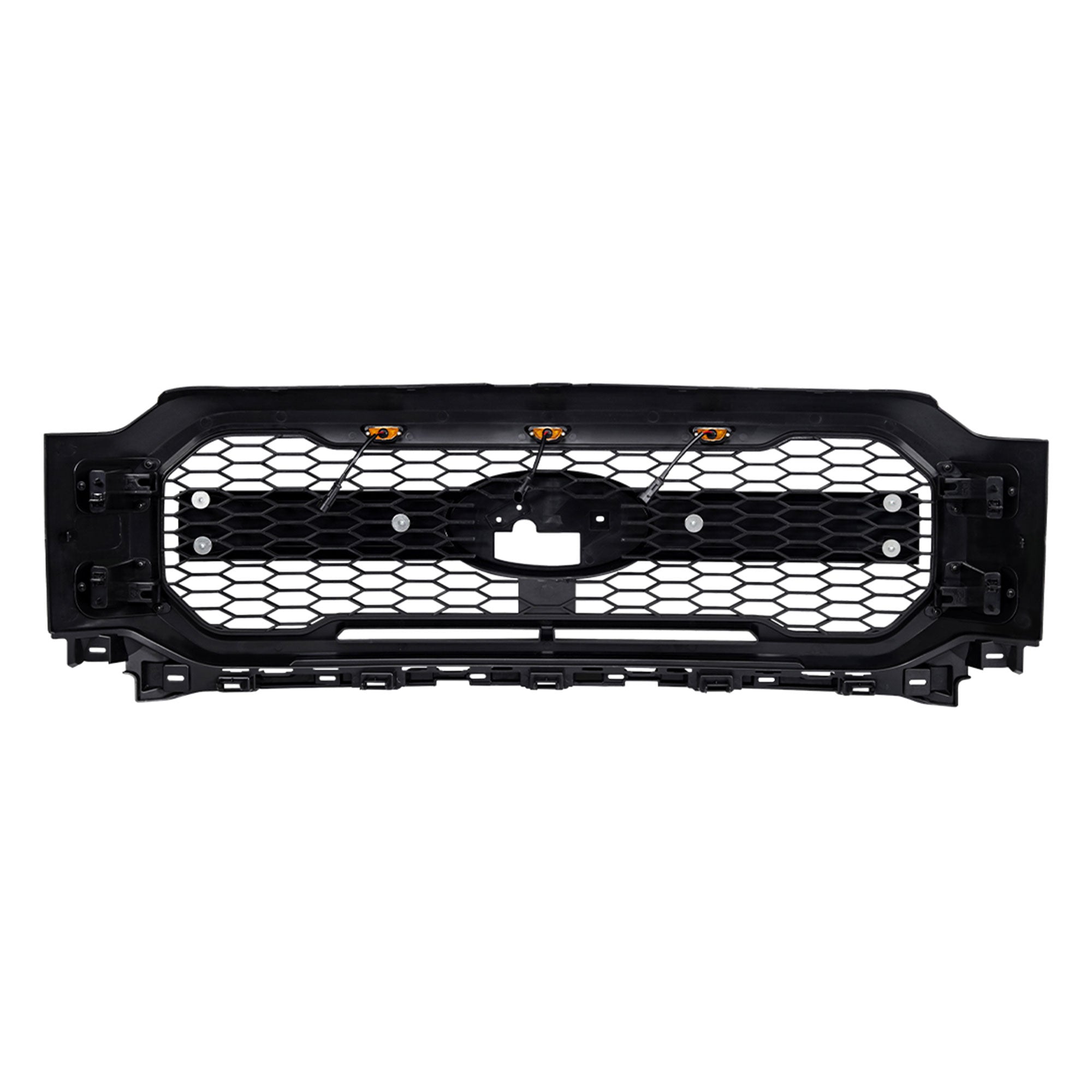 AMERICAN MODIFIED Raptor Style Mesh Grill for 2021-2023 Ford F150, Matte Black - VMInnovations