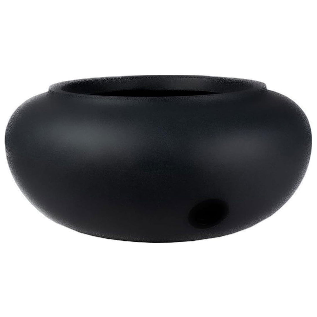 The HC Companies 21 Inch Garden Hose Planter Pot for Patio, Garden & Lawn, Black - VMInnovations