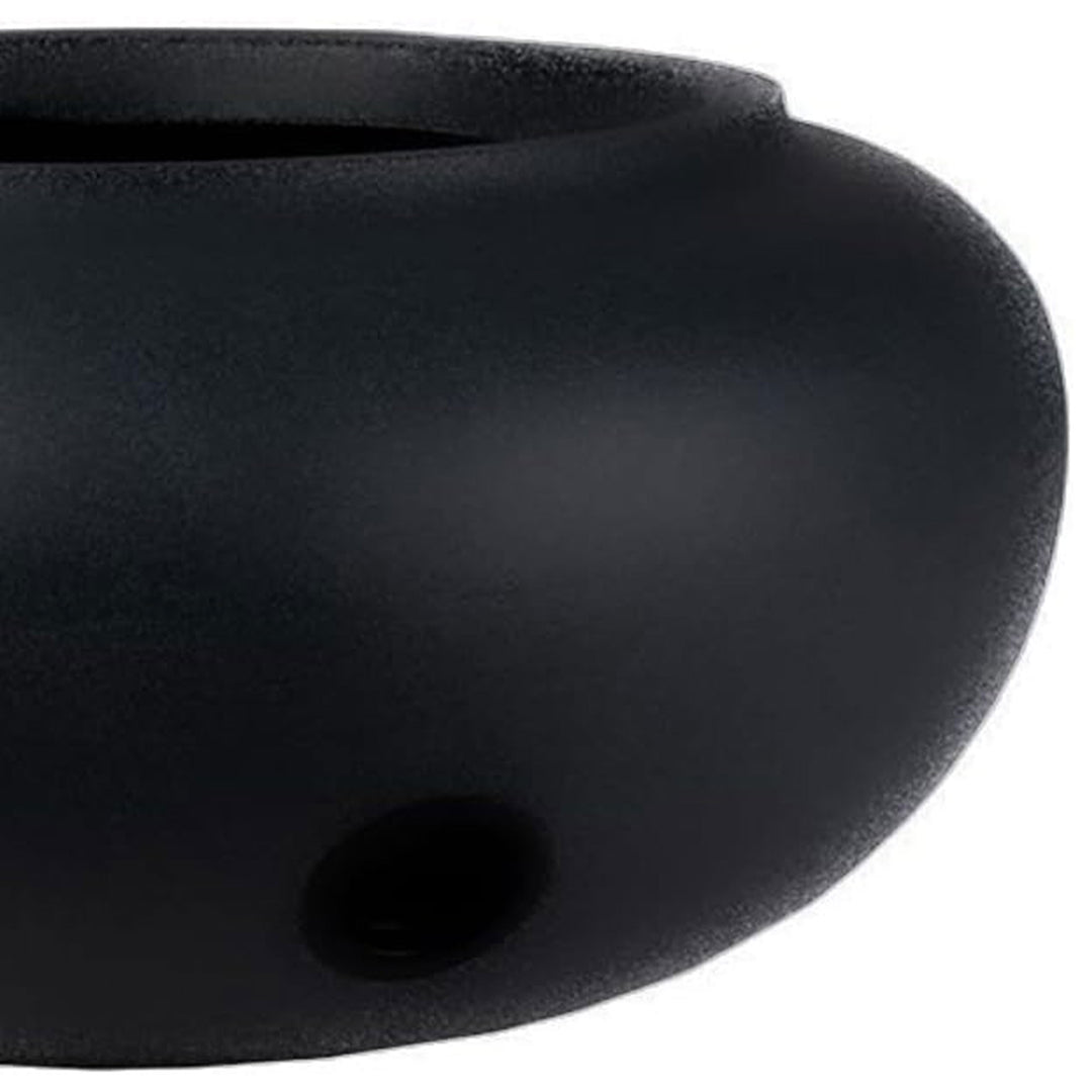 The HC Companies 21 Inch Garden Hose Planter Pot for Patio, Garden & Lawn, Black - VMInnovations