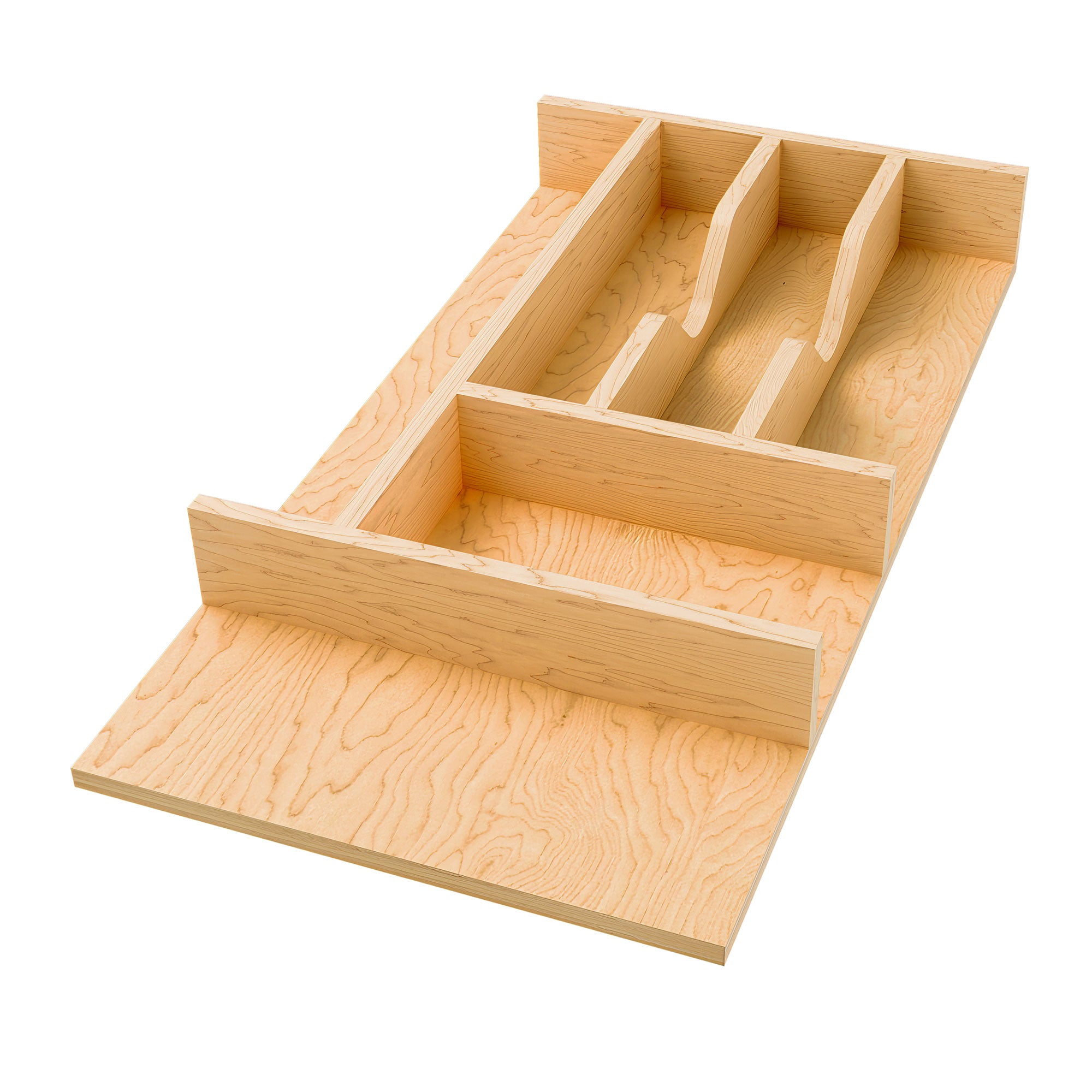 Rev-A-Shelf Natural Maple Right Size Utensil Drawer Insert, 10-1/4" x 19-1/2 - VMInnovations