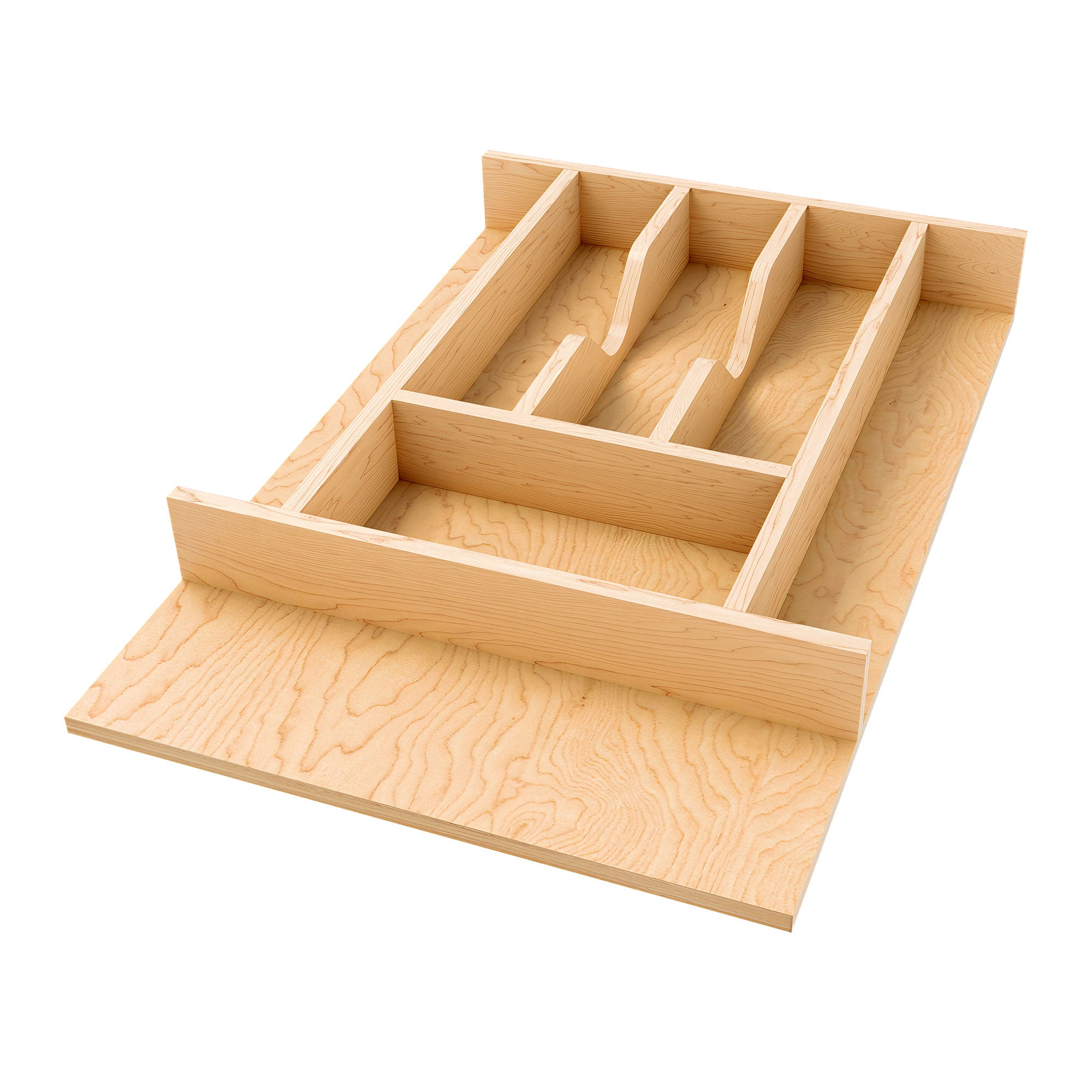 Rev-A-Shelf Natural Maple Right Size Utensil Drawer Insert, 13-1/4" x 19-1/2" - VMInnovations