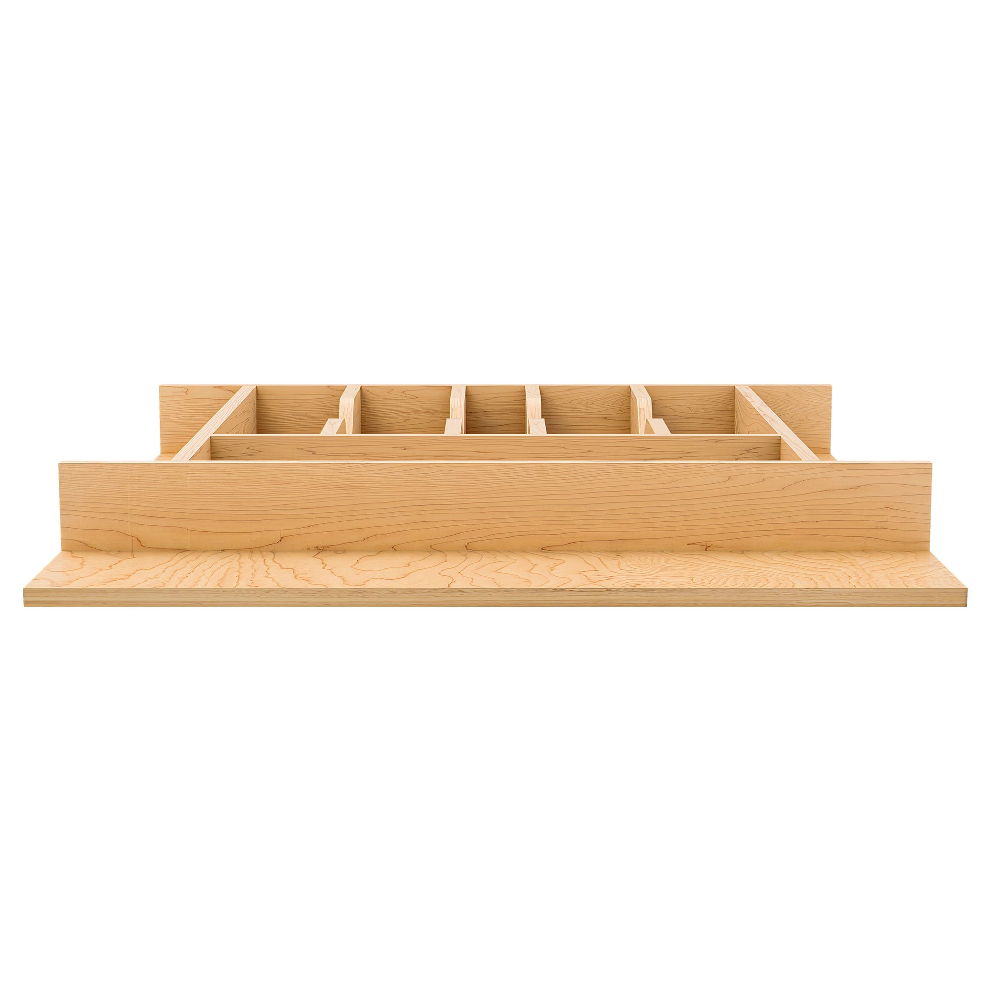 Rev-A-Shelf Natural Maple Right Size Utensil Drawer Insert, 19 1/4" x 19 1/2" - VMInnovations