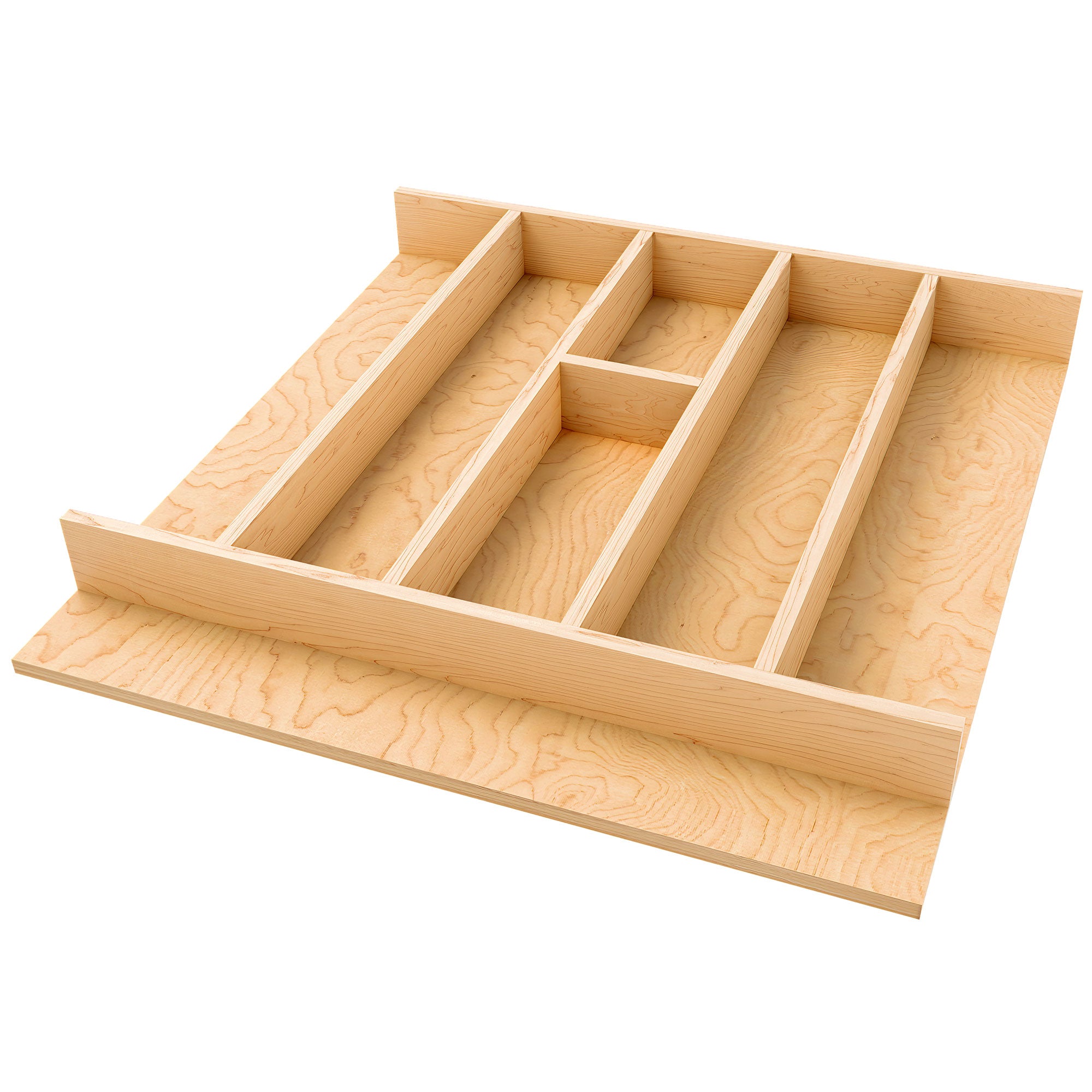 Rev-A-Shelf Natural Maple Right Size Utensil Drawer Insert, 19-1/4" x 19-1/2" - VMInnovations