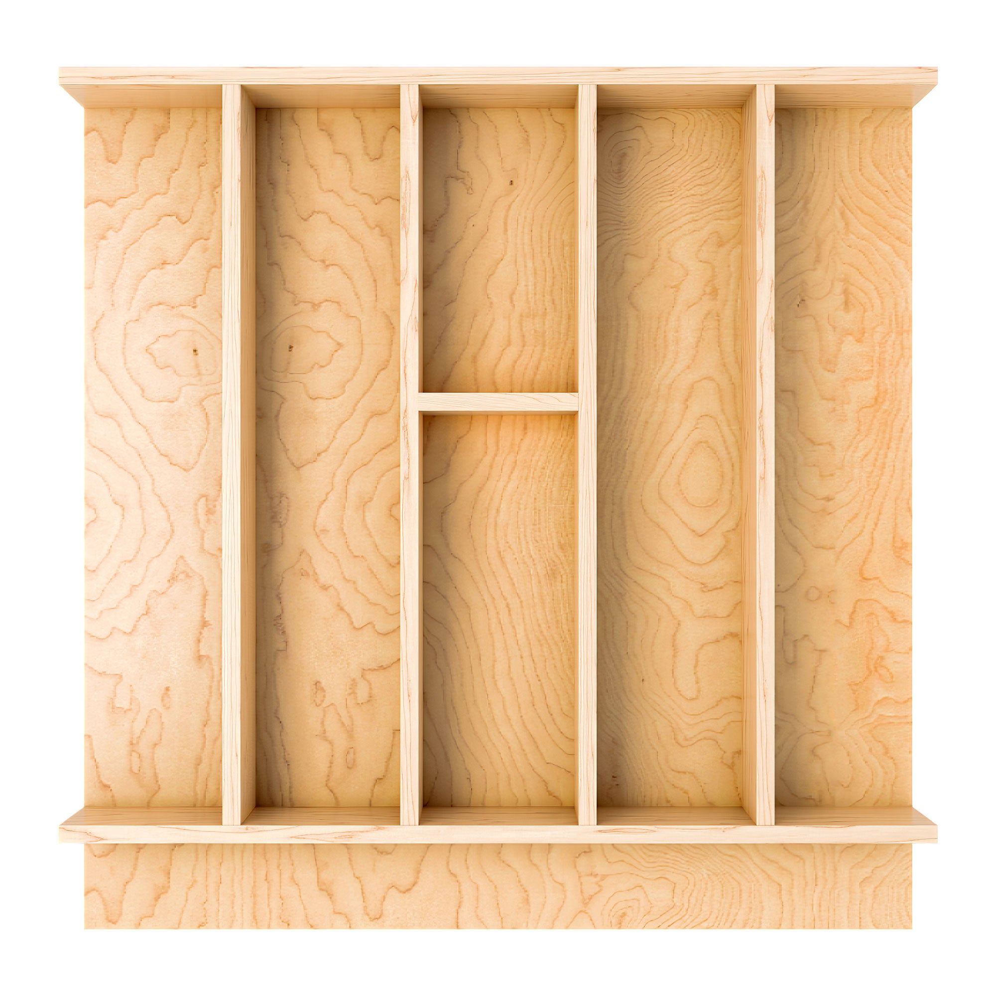 Rev-A-Shelf Natural Maple Right Size Utensil Drawer Insert, 19-1/4" x 19-1/2" - VMInnovations