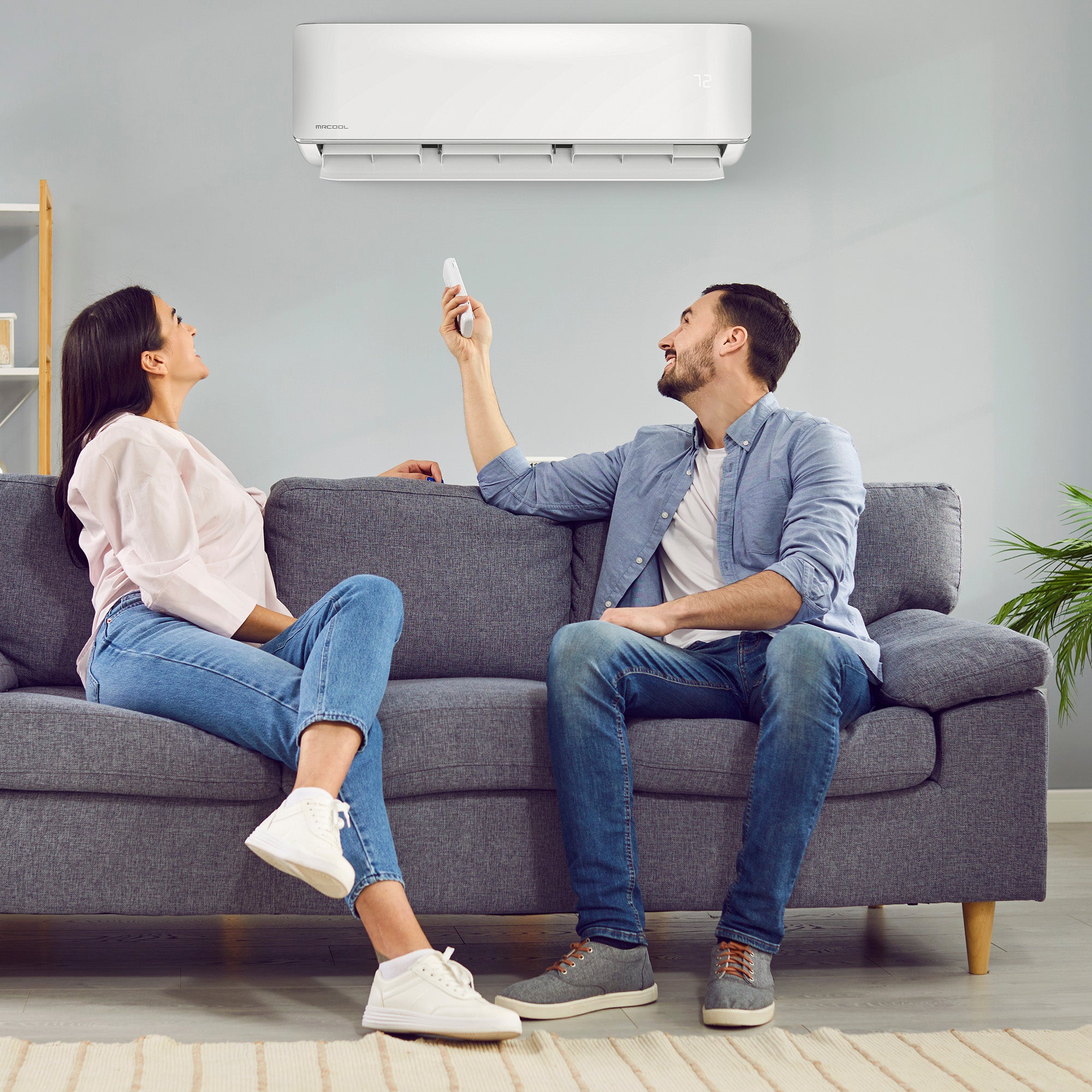 MRCOOL Advantage 9,000 BTU Ductless Inverter Wall Mount Heat Pump System, White