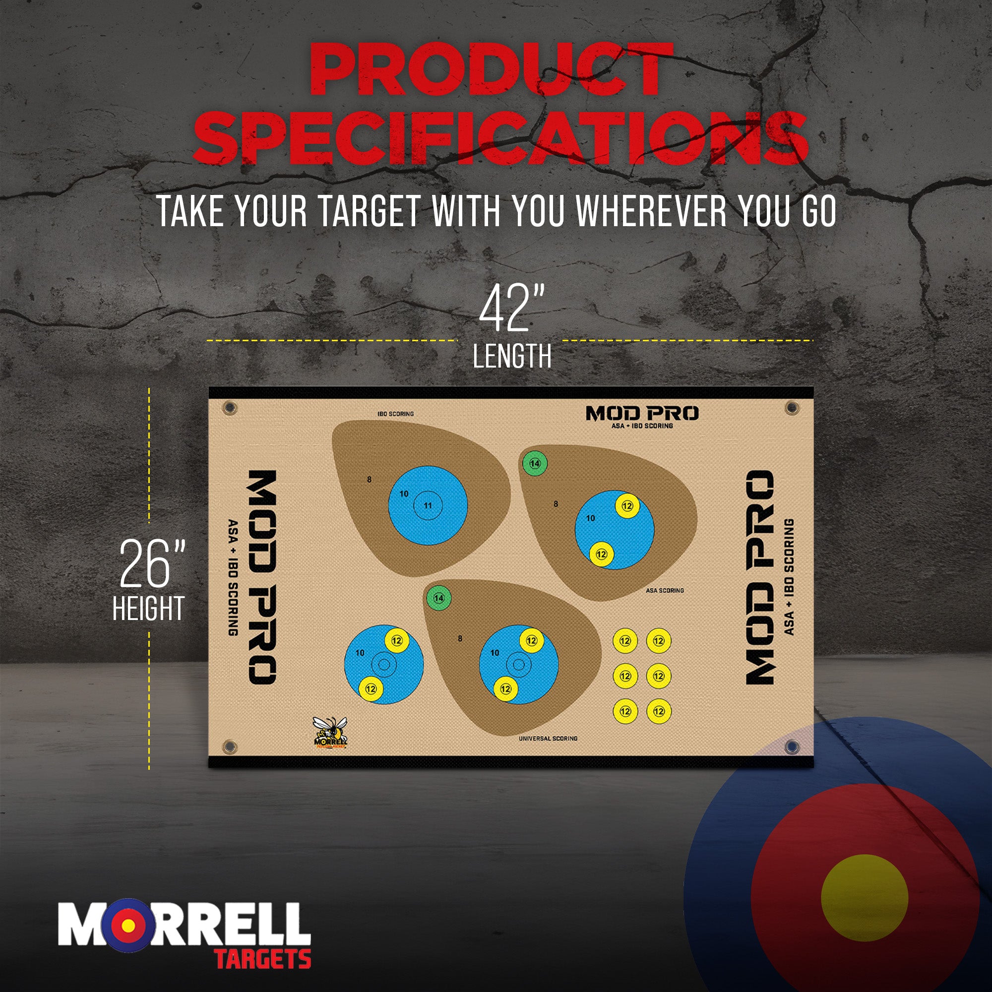 Morrell Yellow Jacket MOD Pro ASA and IBO Shooting Bullseyes (Open Box) - VMInnovations