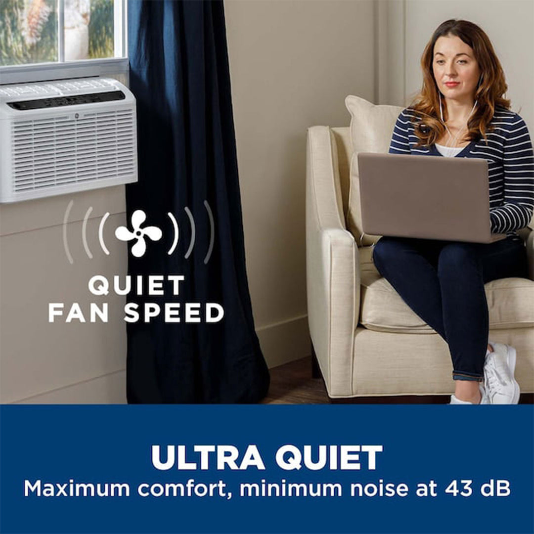 GE 8,000 BTU Ultra Quiet Window Air Conditioner for Medium Rooms Up To 350 Sq Ft - VMInnovations