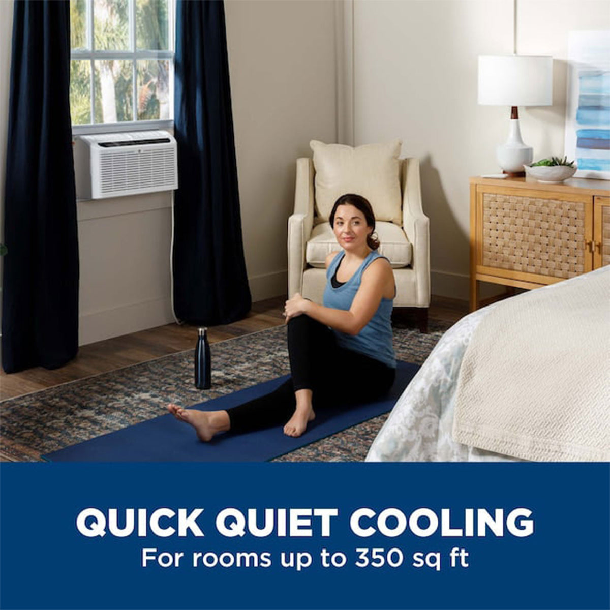 GE 8,000 BTU Ultra Quiet Air Conditioner for Rooms Up To 350 Sq Ft (Open Box)