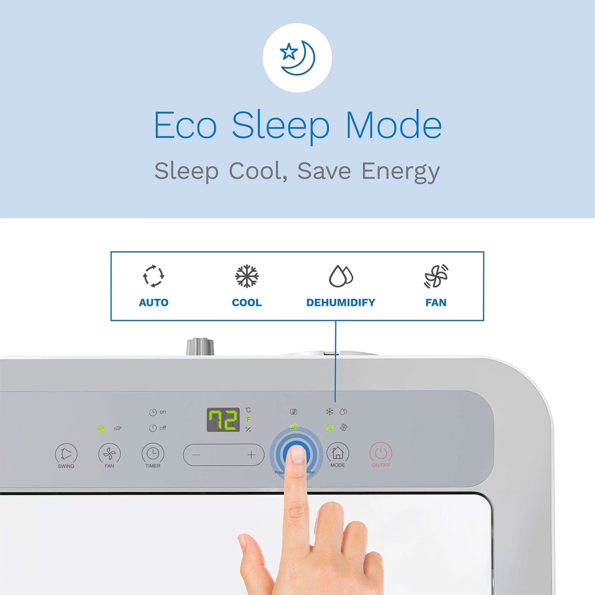 hOmeLabs 12,000 BTU Portable Air Conditioner with Washable Filter and Controller - VMInnovations