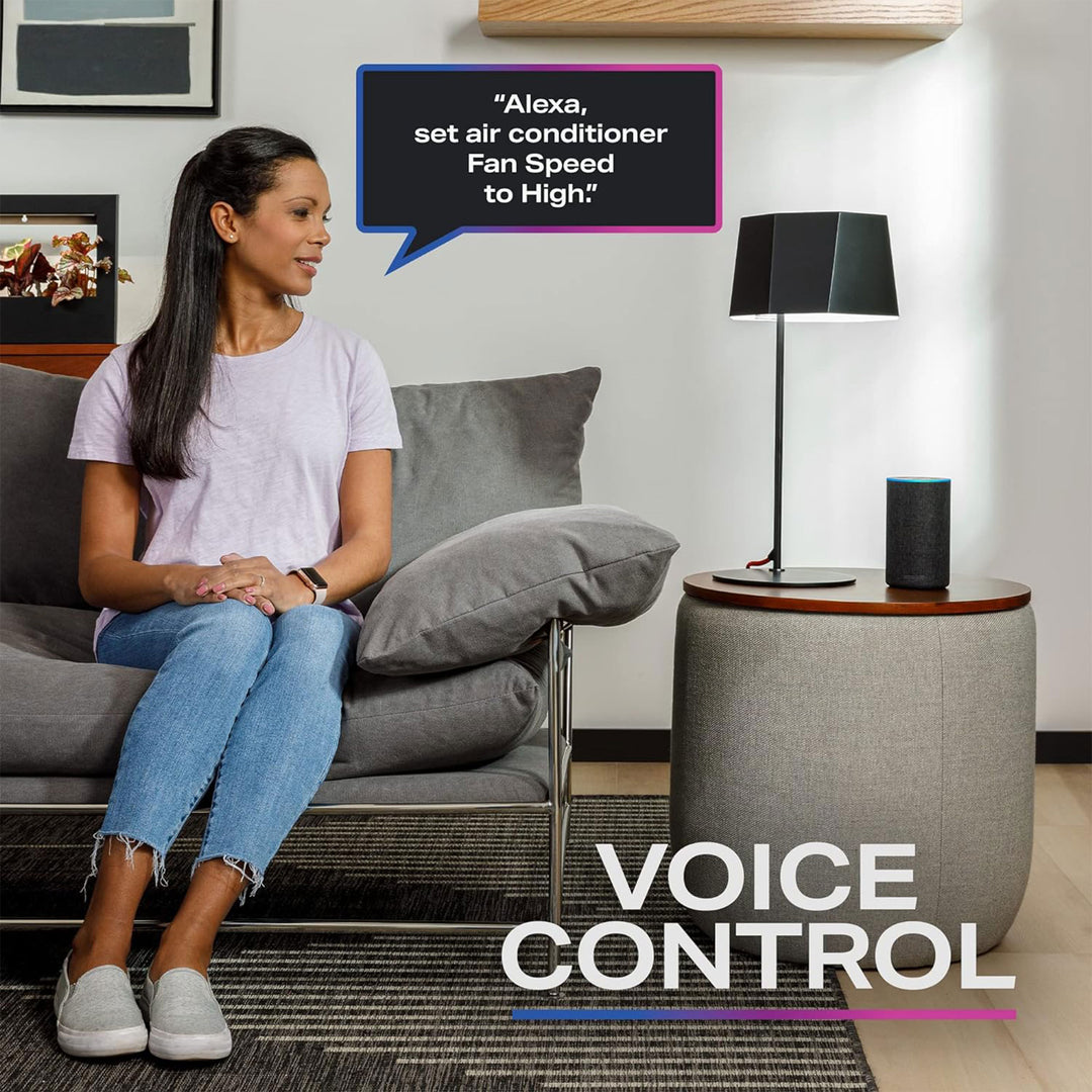 GE 8,200 BTU Ultra Quiet Window Air Conditioner with WiFi Enabled and Remote - VMInnovations