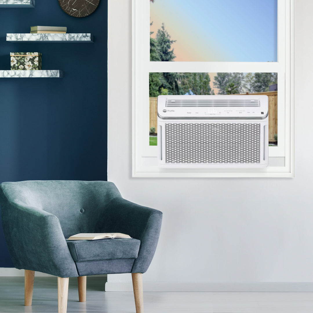 GE 8,200 BTU Ultra Quiet Window Air Conditioner with WiFi Enabled and Remote - VMInnovations