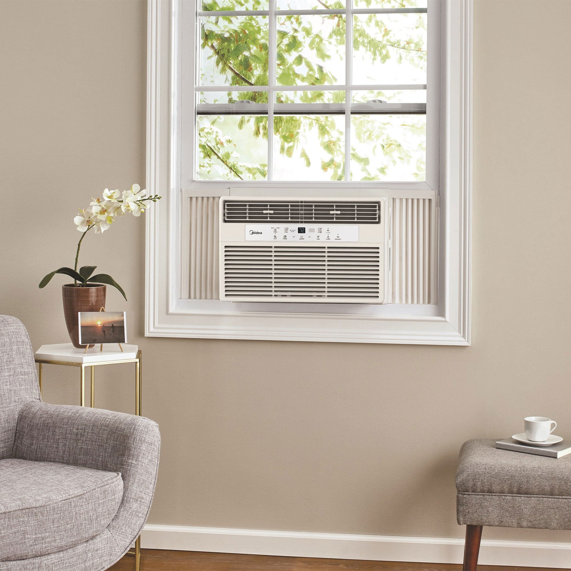 Midea 10,000 BTU ComfortSense Smart Window Air Conditioner Cools up to 450 Sq Ft - VMInnovations