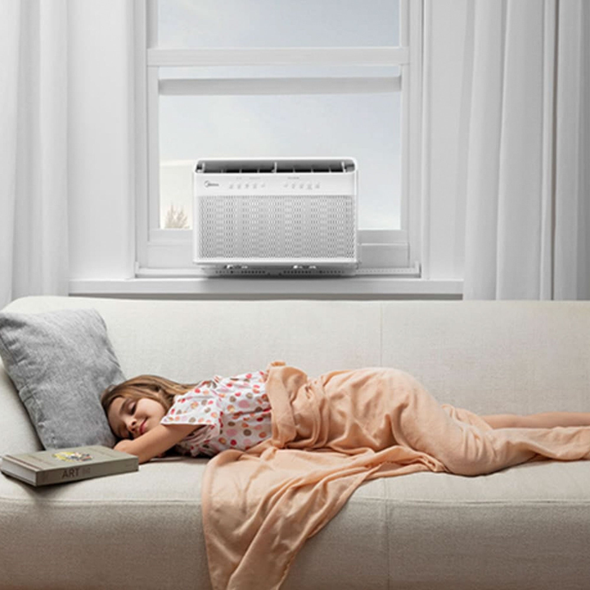 Midea 10,000 BTU U Shaped Window Air Conditioner Cools 450 Sq Ft (Open Box)
