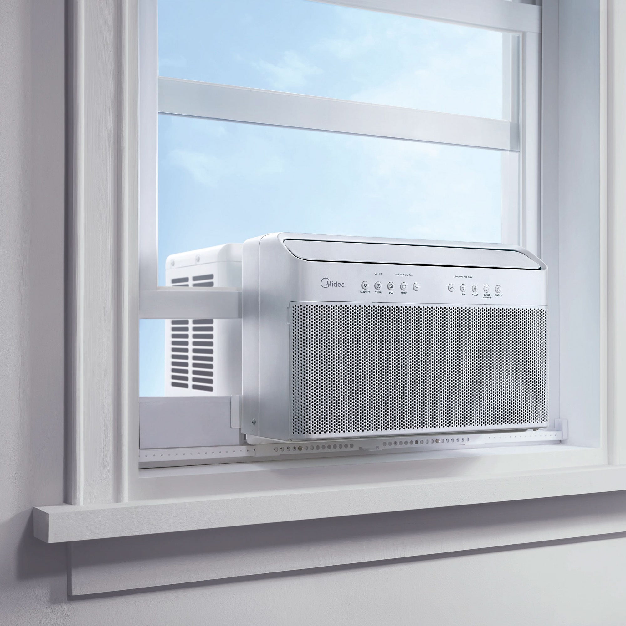 Midea 10,000 BTU U Shaped Window Air Conditioner Cools 450 Sq Ft (Open Box)
