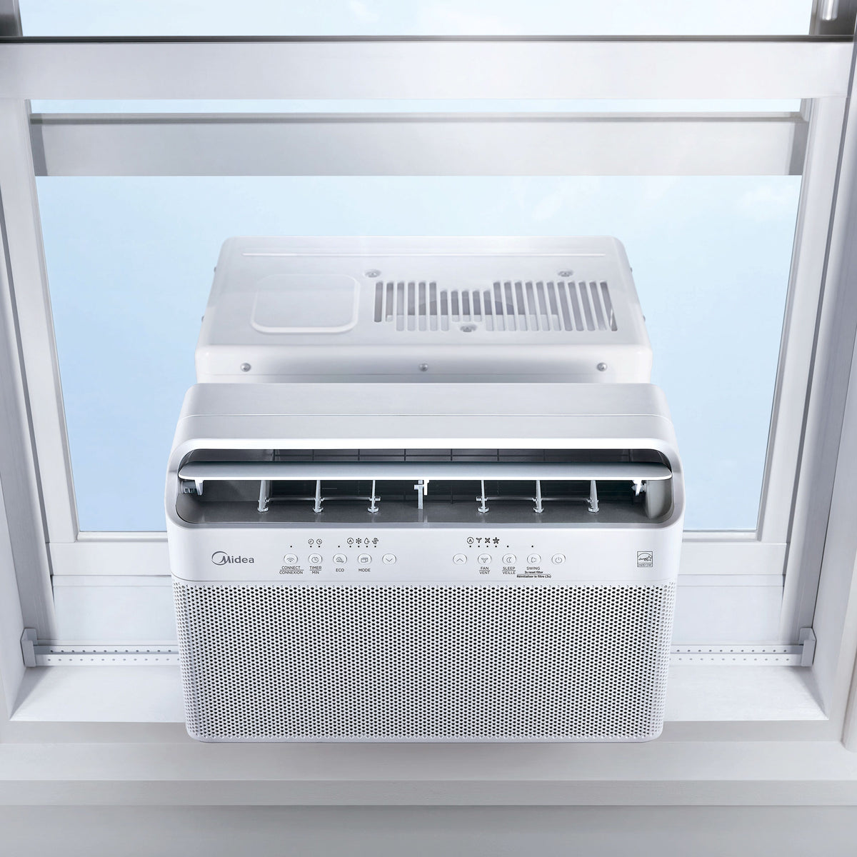 Midea 10,000 BTU U Shaped Window Air Conditioner Cools 450 Sq Ft (Open Box)