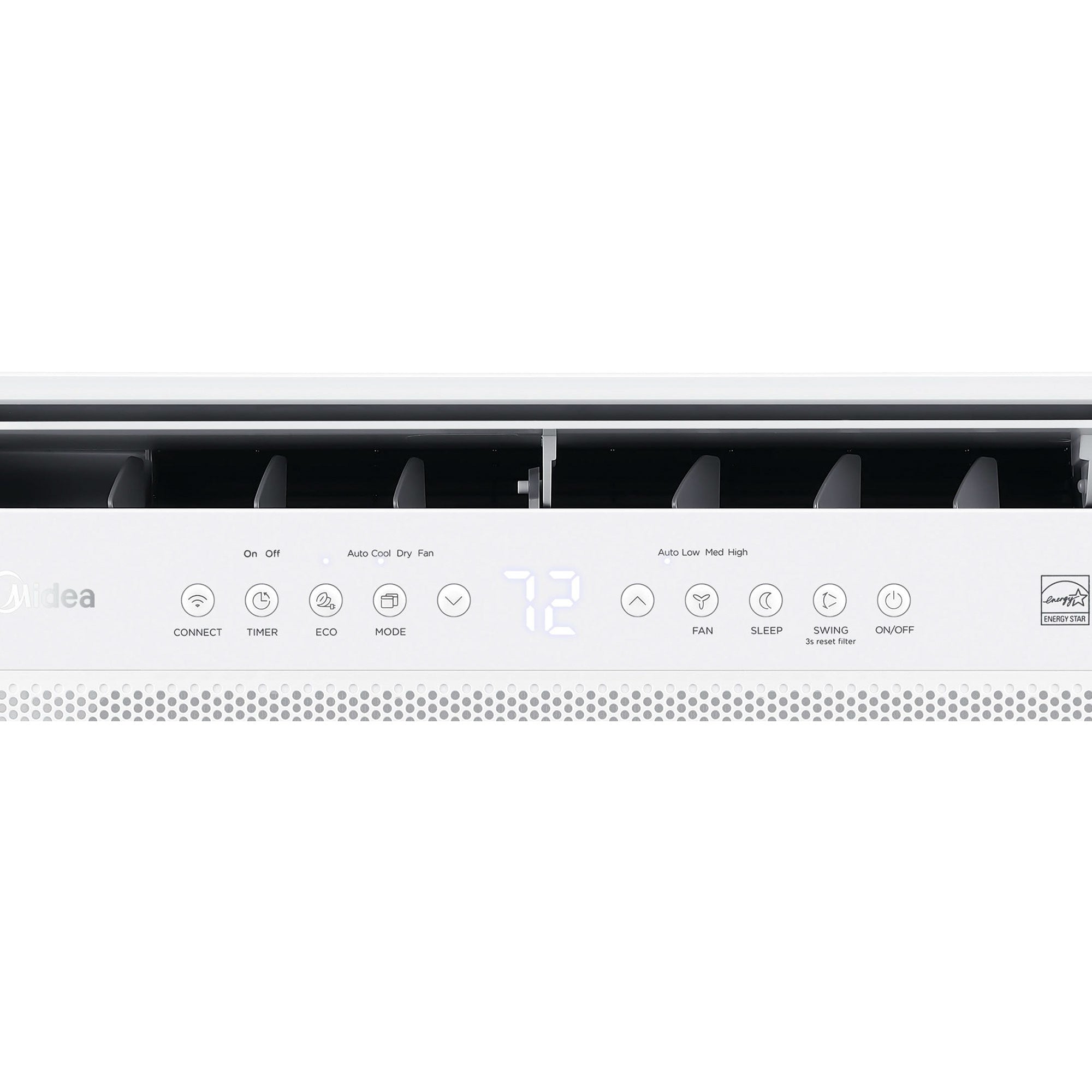 Midea 10,000 BTU U Shaped Window Air Conditioner Cools 450 Sq Ft (Open Box)