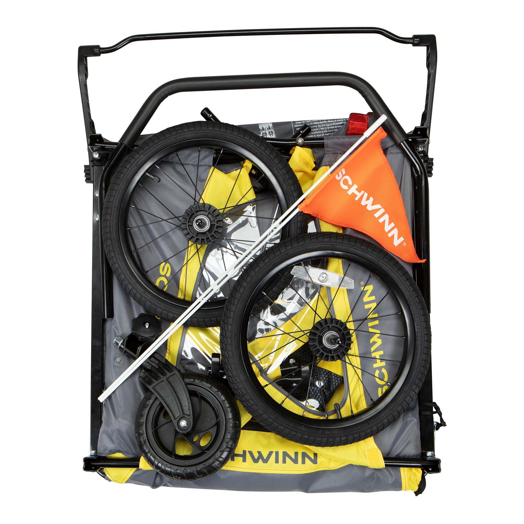 Schwinn Willow River Double Trailer with Stroller Kit and Aluminum Frame Design - VMInnovations
