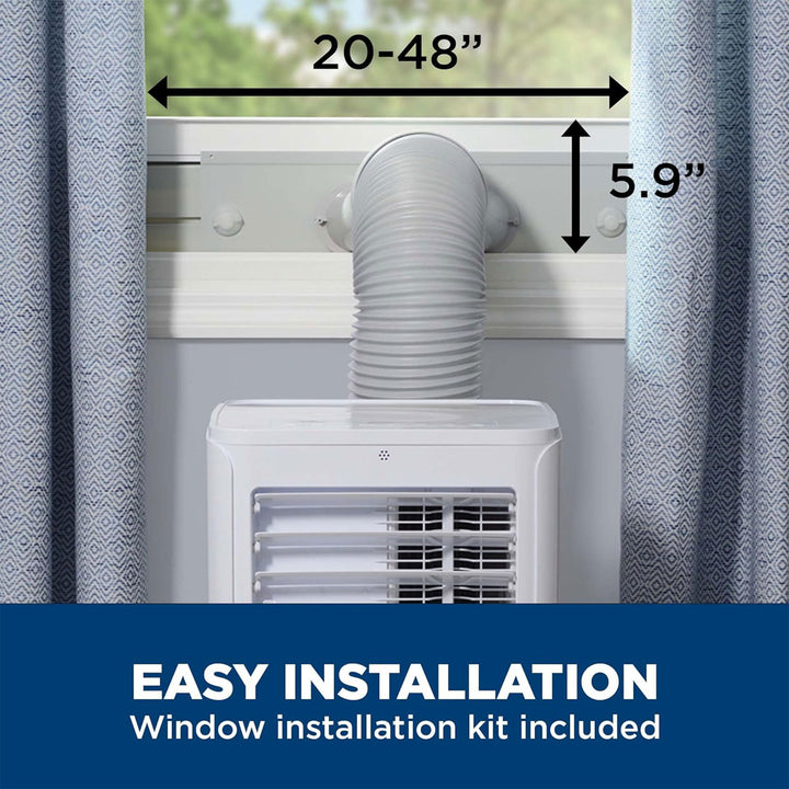 GE 6,100 BTU Portable Air Conditioner with Dehumidifier and Fan for Small Rooms - VMInnovations
