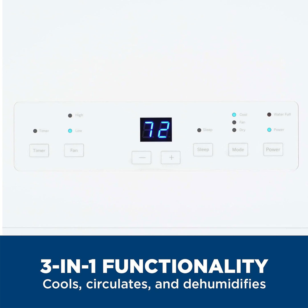 GE 6,100 BTU Portable Air Conditioner with Dehumidifier and Fan for Small Rooms - VMInnovations