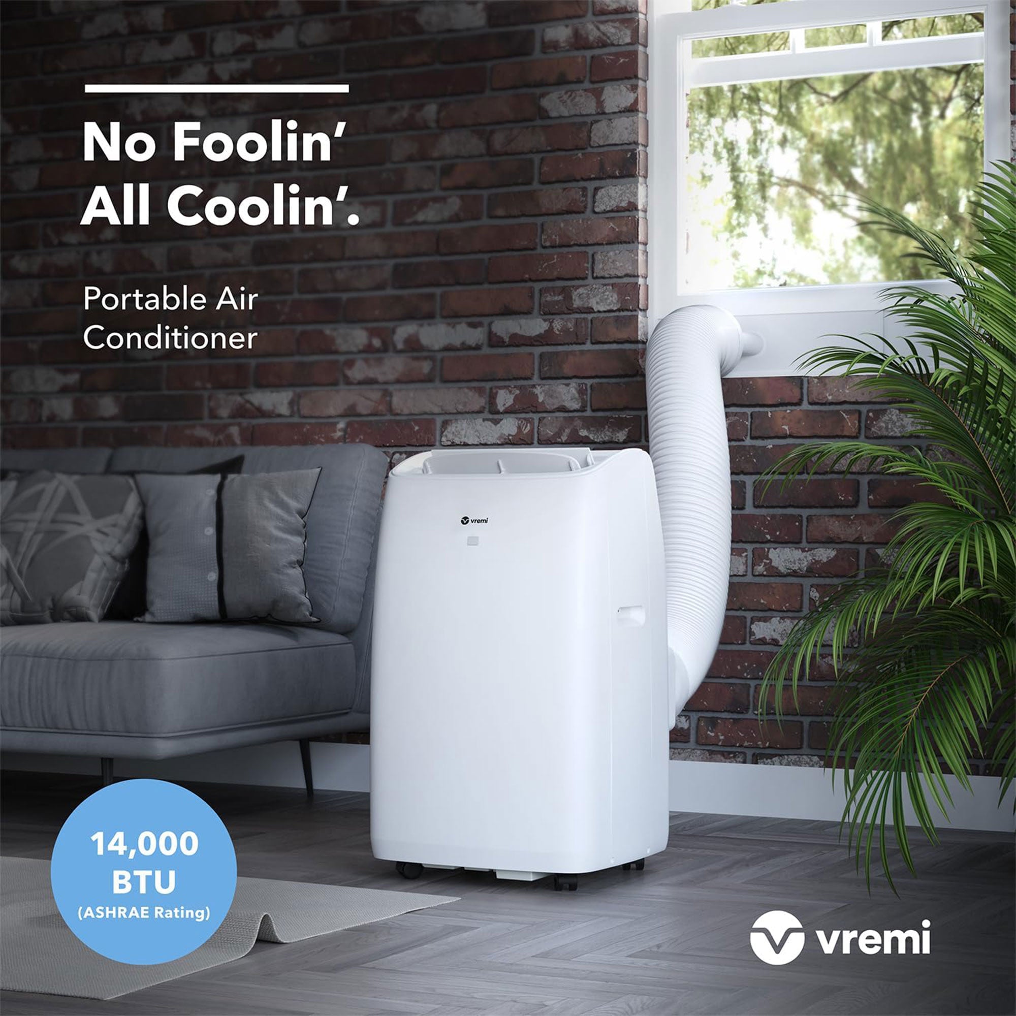 Vremi 10,000 BTU Portable Air Conditioner with Powerful Cooling Fan(Damaged) - VMInnovations