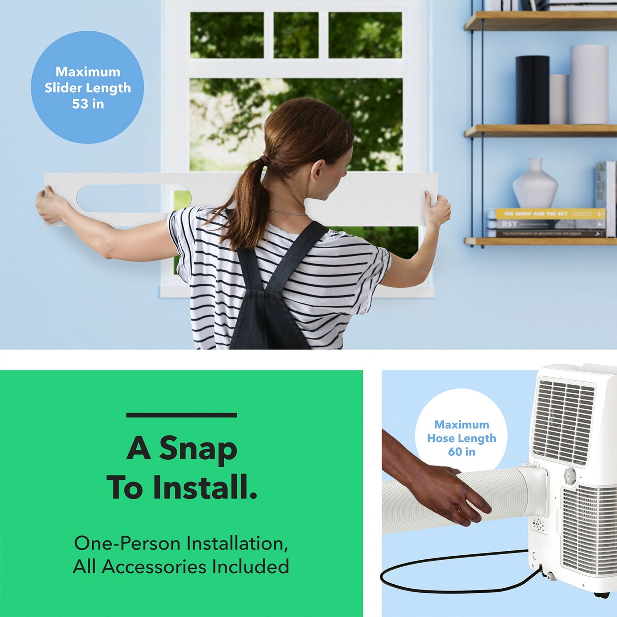 Vremi 12,000 BTU Portable Air Conditioner with Powerful Cooling Fan and Filter - VMInnovations