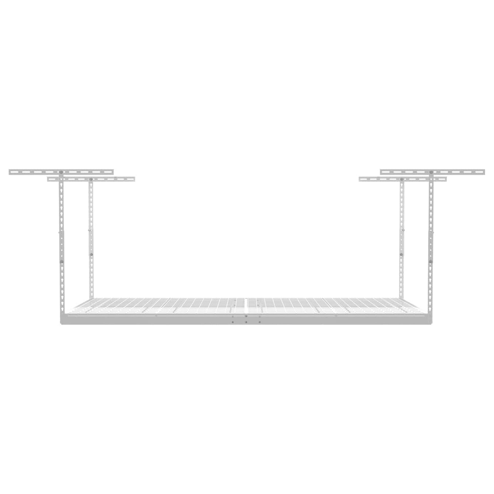 SafeRacks 4' x 8' Overhead Garage Storage Rack Holds Up to 600lb,White(Open Box) - VMInnovations