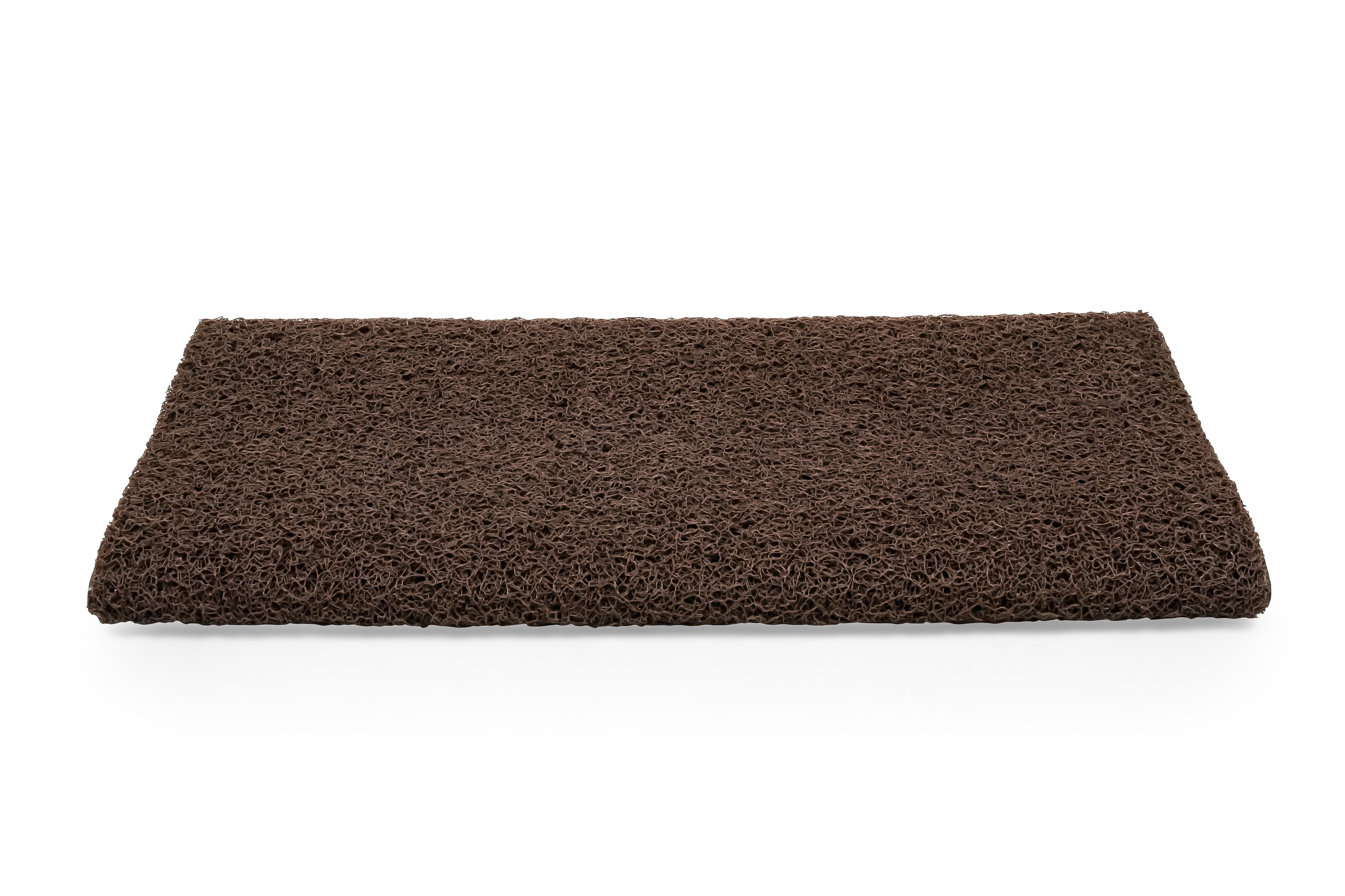 Camco Premium Wrap Around RV Step Rug with Looped PVC Material and Spring, Brown