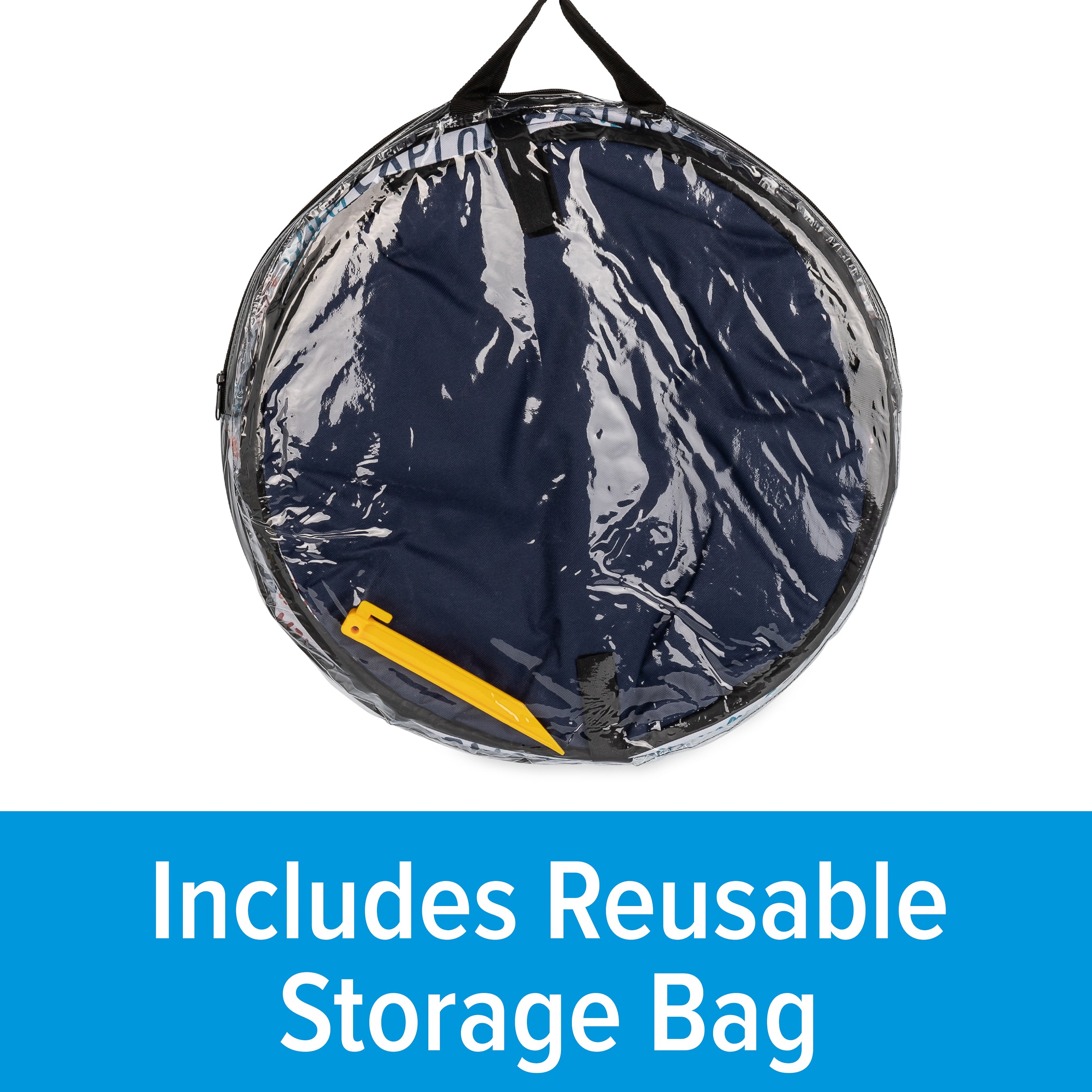 Camco Campsite Pop Up Utility Container with Liner and Zipper Close, Multicolor - VMInnovations